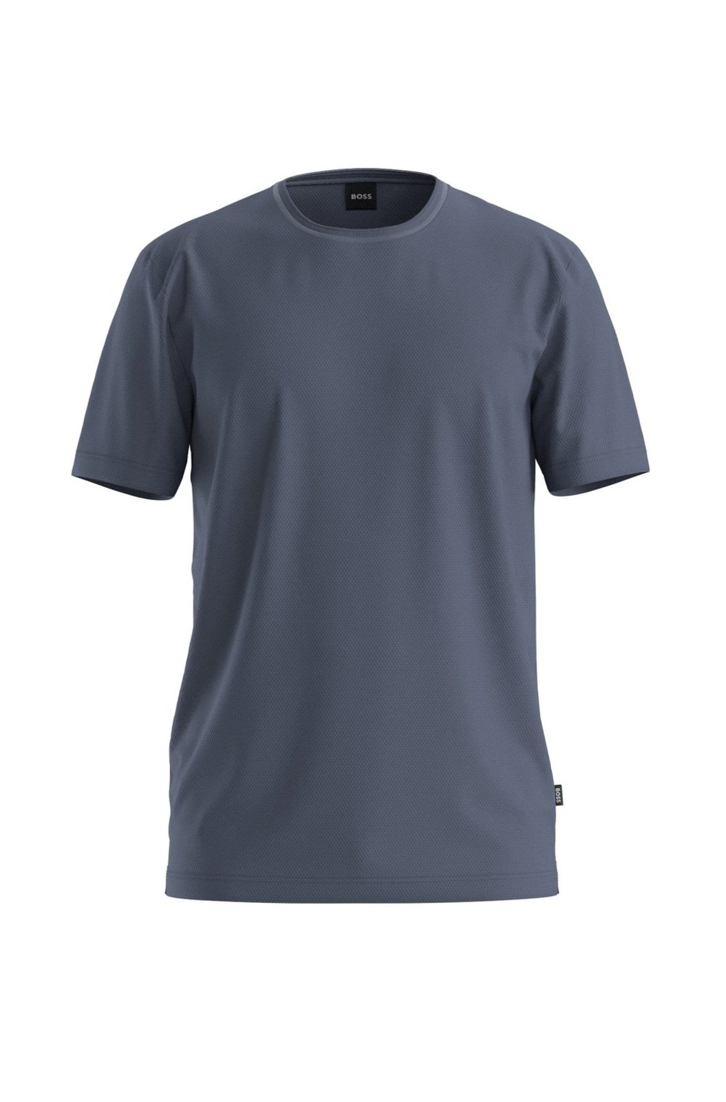 Camiseta De Mistura De Algodão Com Estrutura De Jacquard