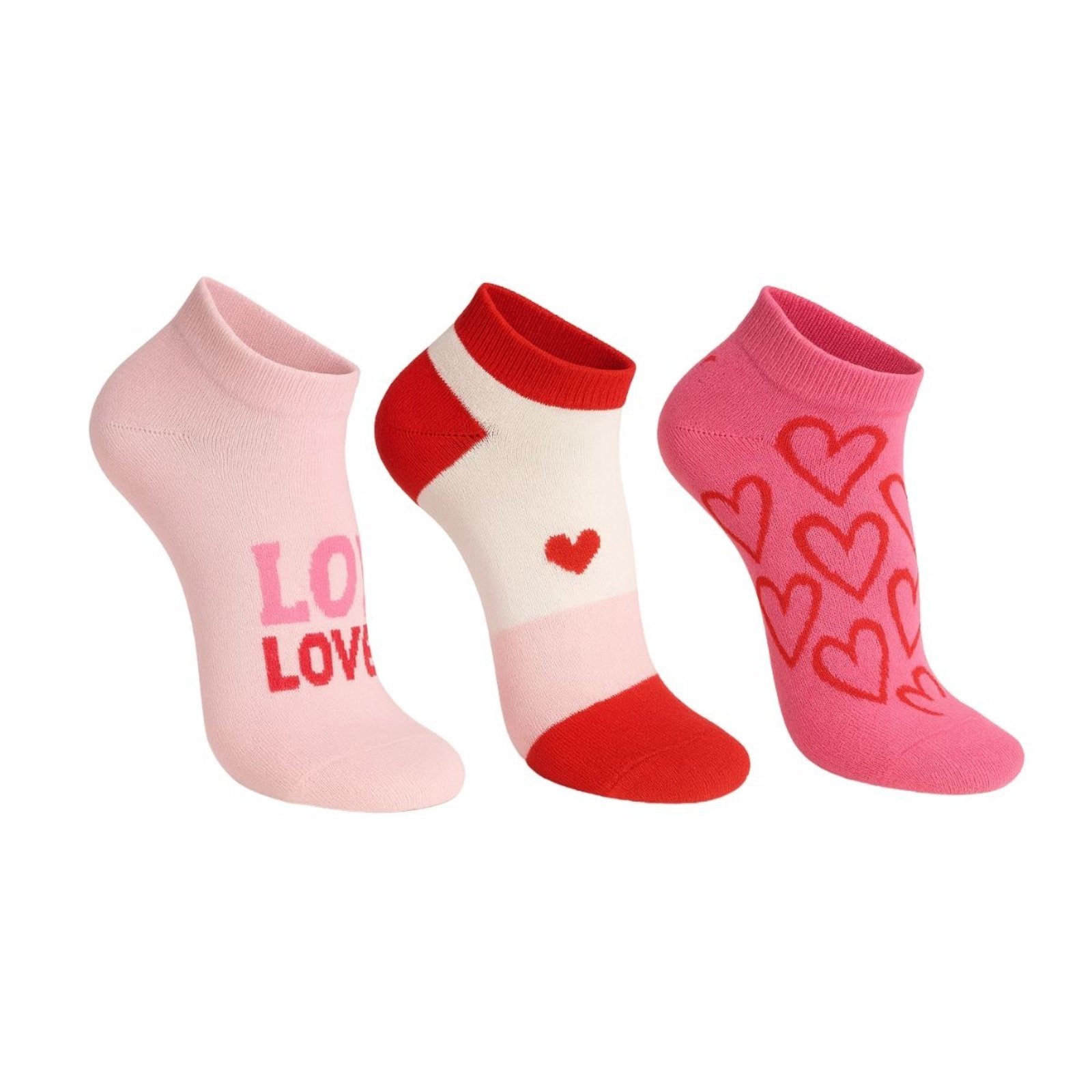 Kit Com 3 Pares De Meias Feminina Sapatilha Selene