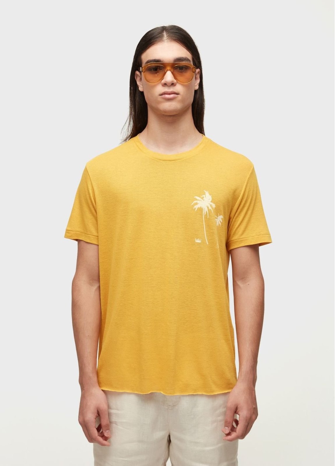 T-shirt palm tree light linen OSKLEN
