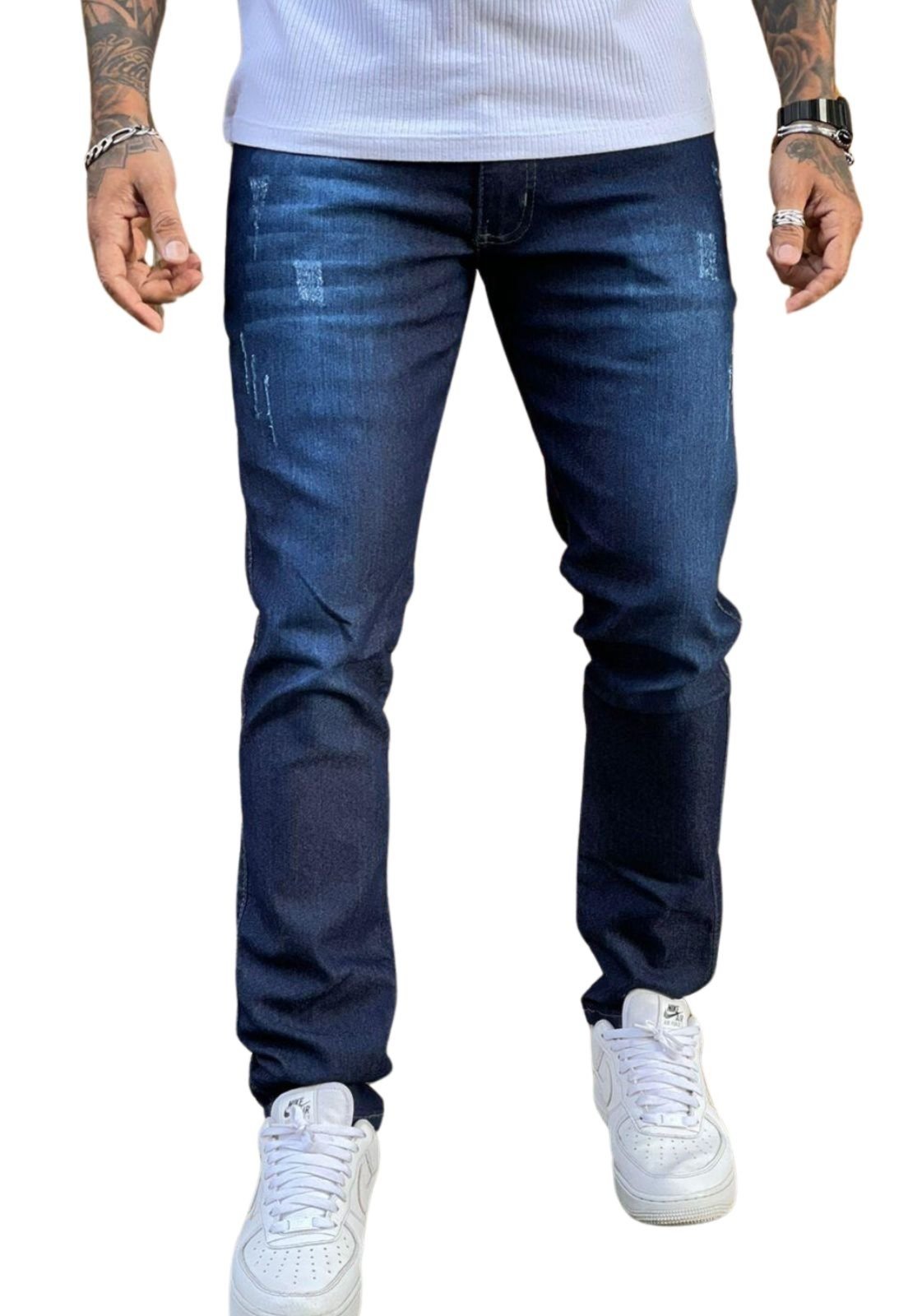Calça Super Skinny Premium Masculino Azul Tendência