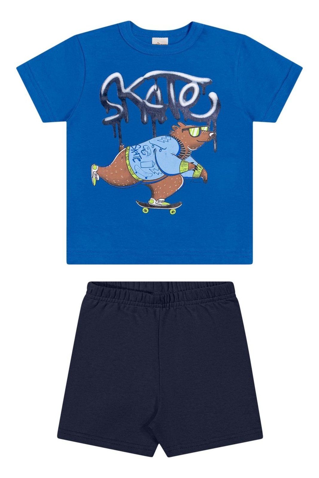 Infantil - Conjunto Curto Menino Sport Elian Azul
