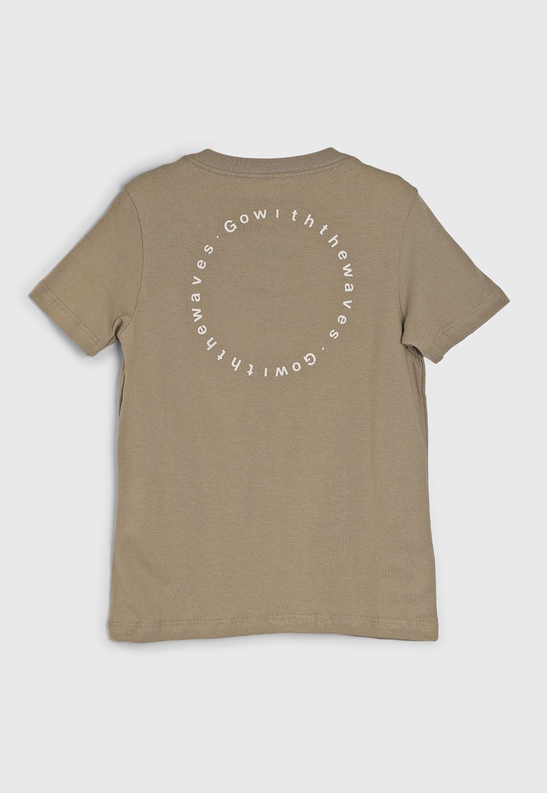 Vista 3 Infantil - Camiseta Aramis Estampa Go with the waves bege Aramis bege