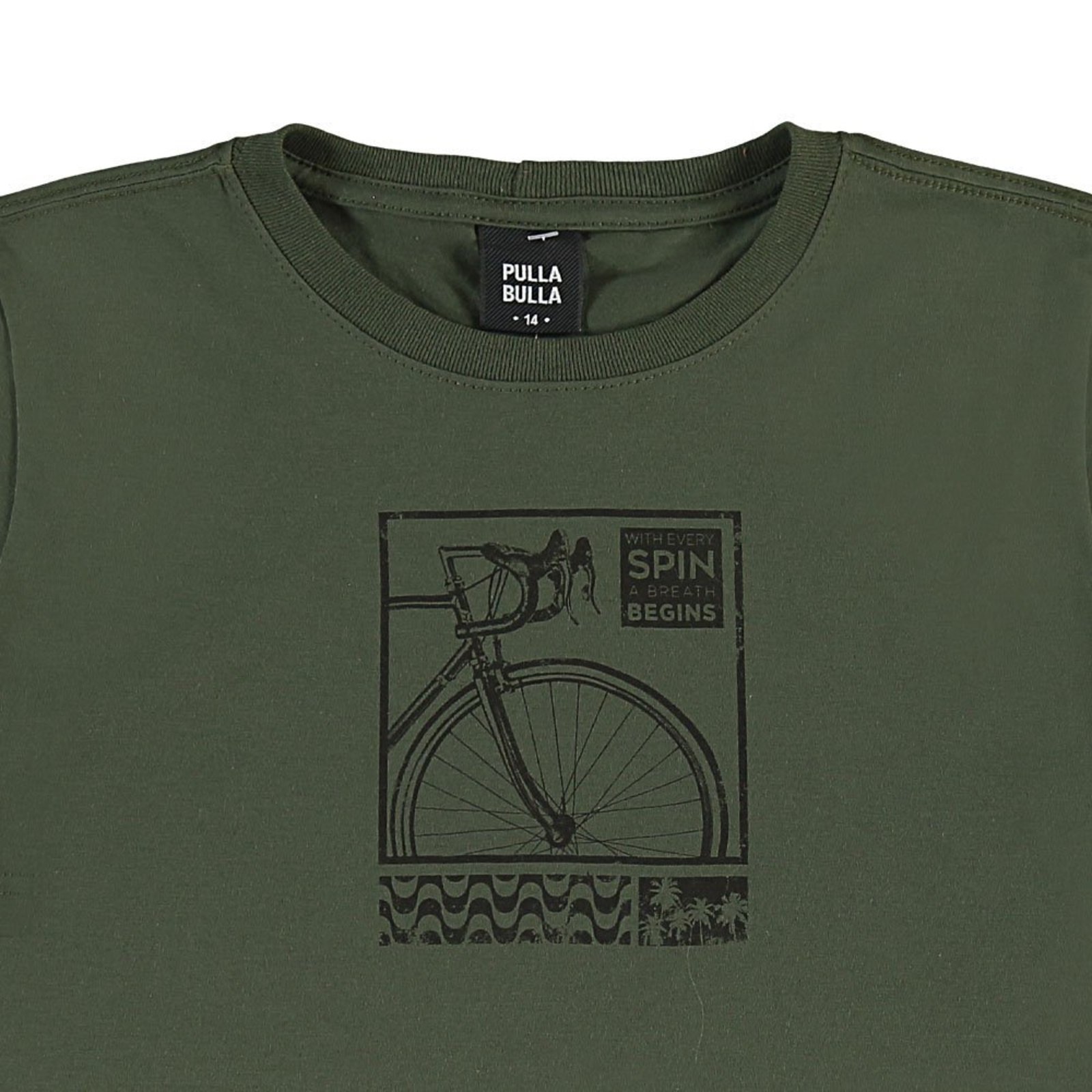 Infantil - Camiseta Verde Juvenil Pulla Bulla Menino - 53956-356