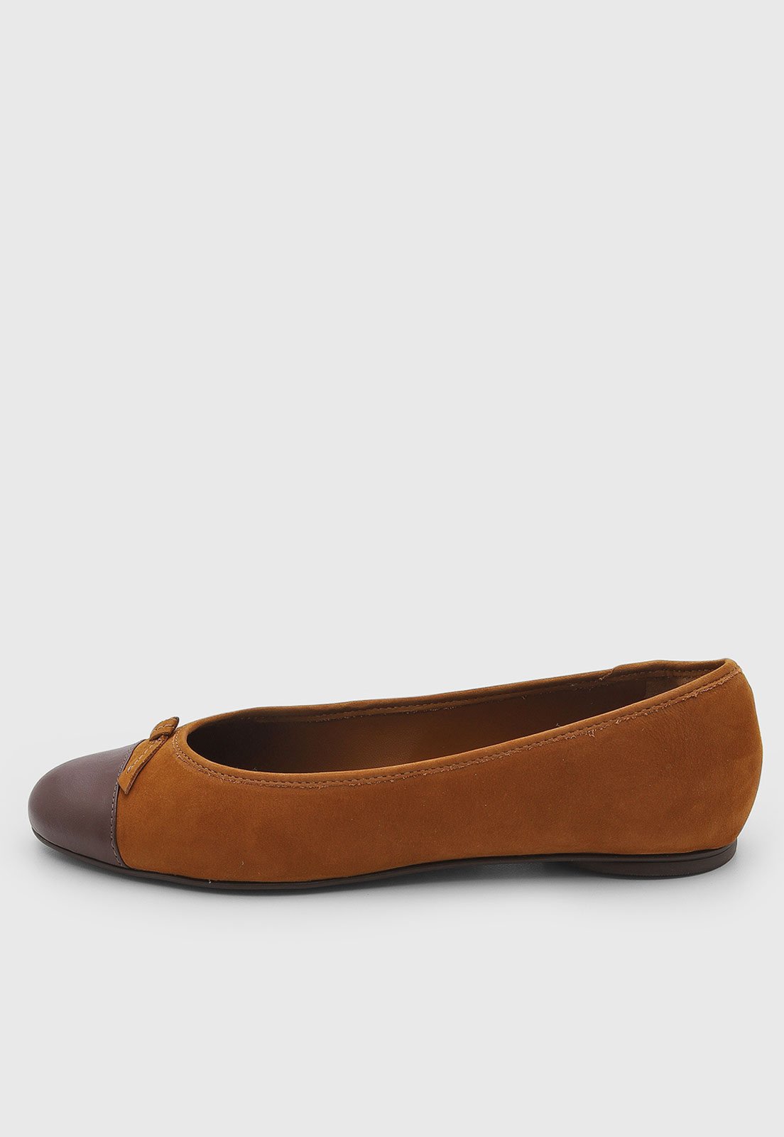 Sapatilha Feminina Arezzo Couro Caramelo