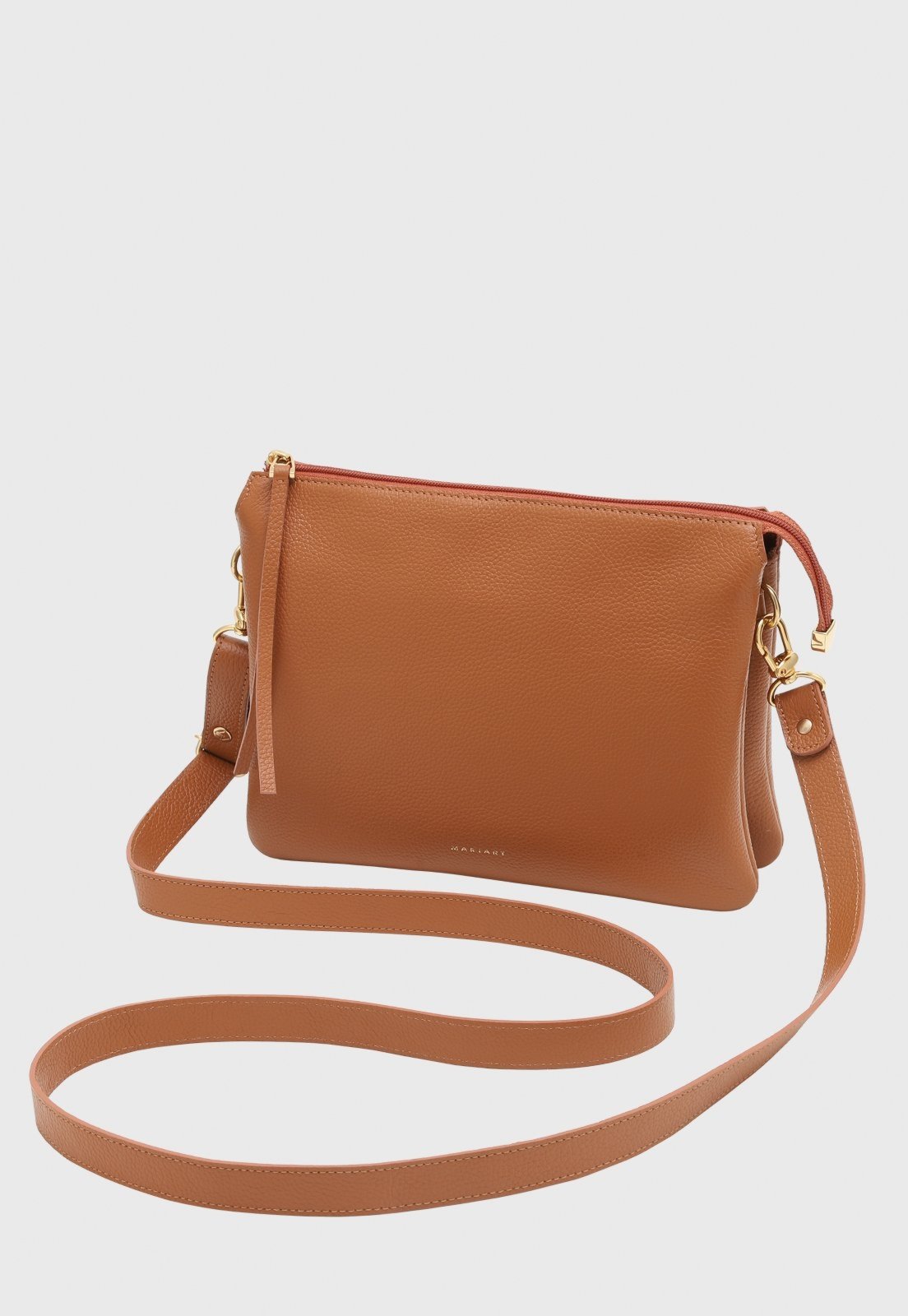 Bolsa Transversal Couro Mariart Alecrim Savana
