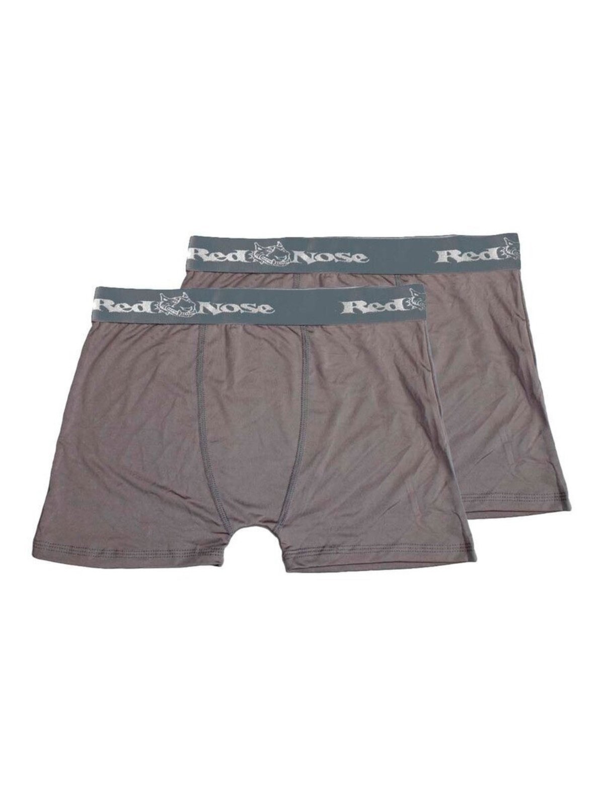 Kit com 2 Cuecas Boxer Red Nose 320 Cinza