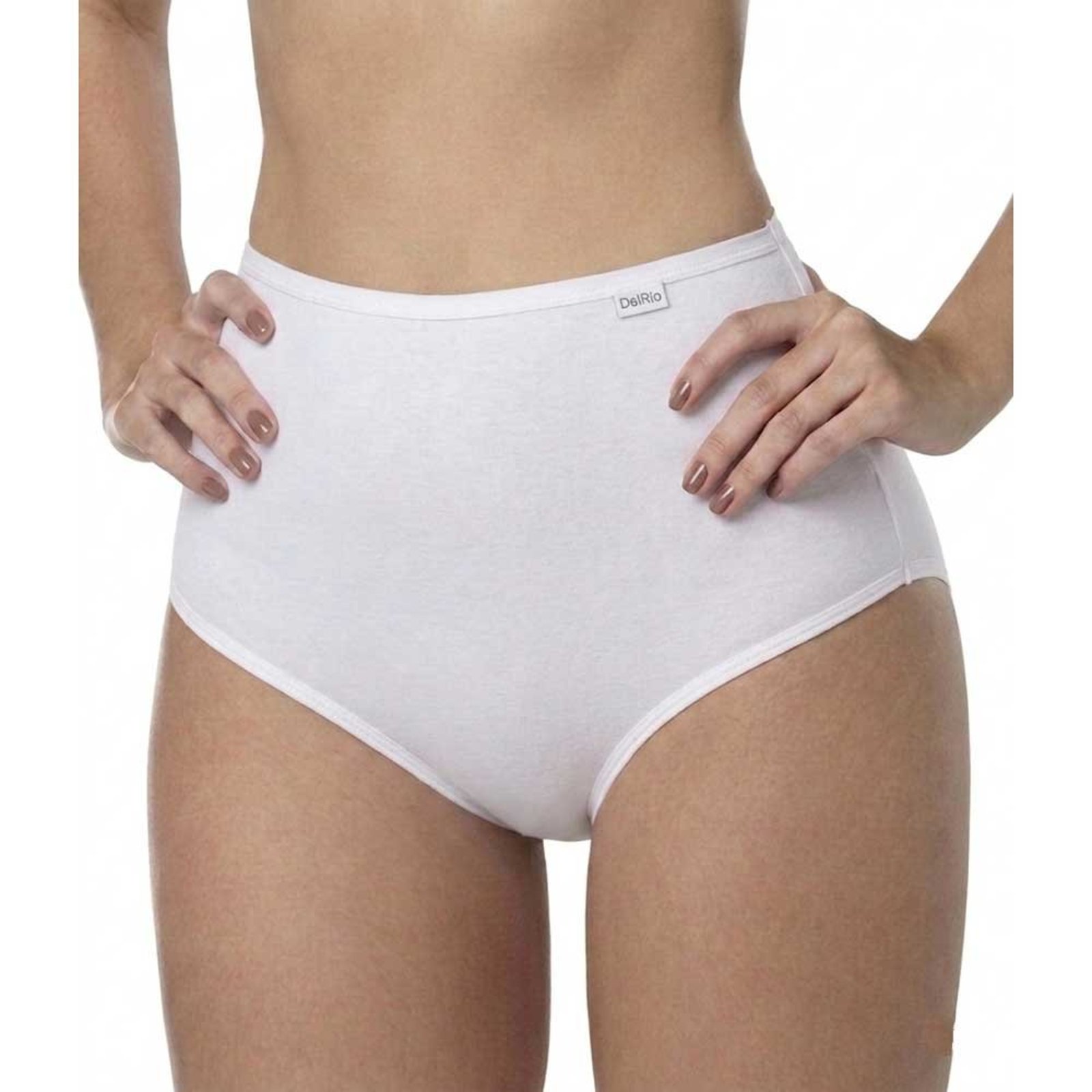 Calcinha Clássica 100% Algodão DelRio 50707 Branco