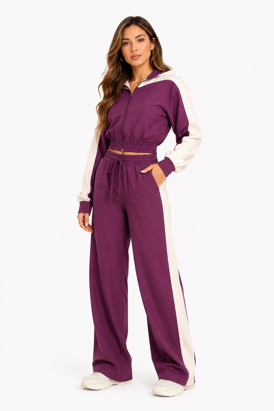 Conjunto Moletom D Bell Outlet Fashion Casual Sport Roxo