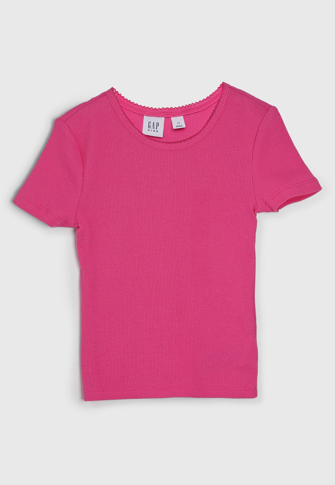 Infantil – Camiseta GAP Canelada Rosa