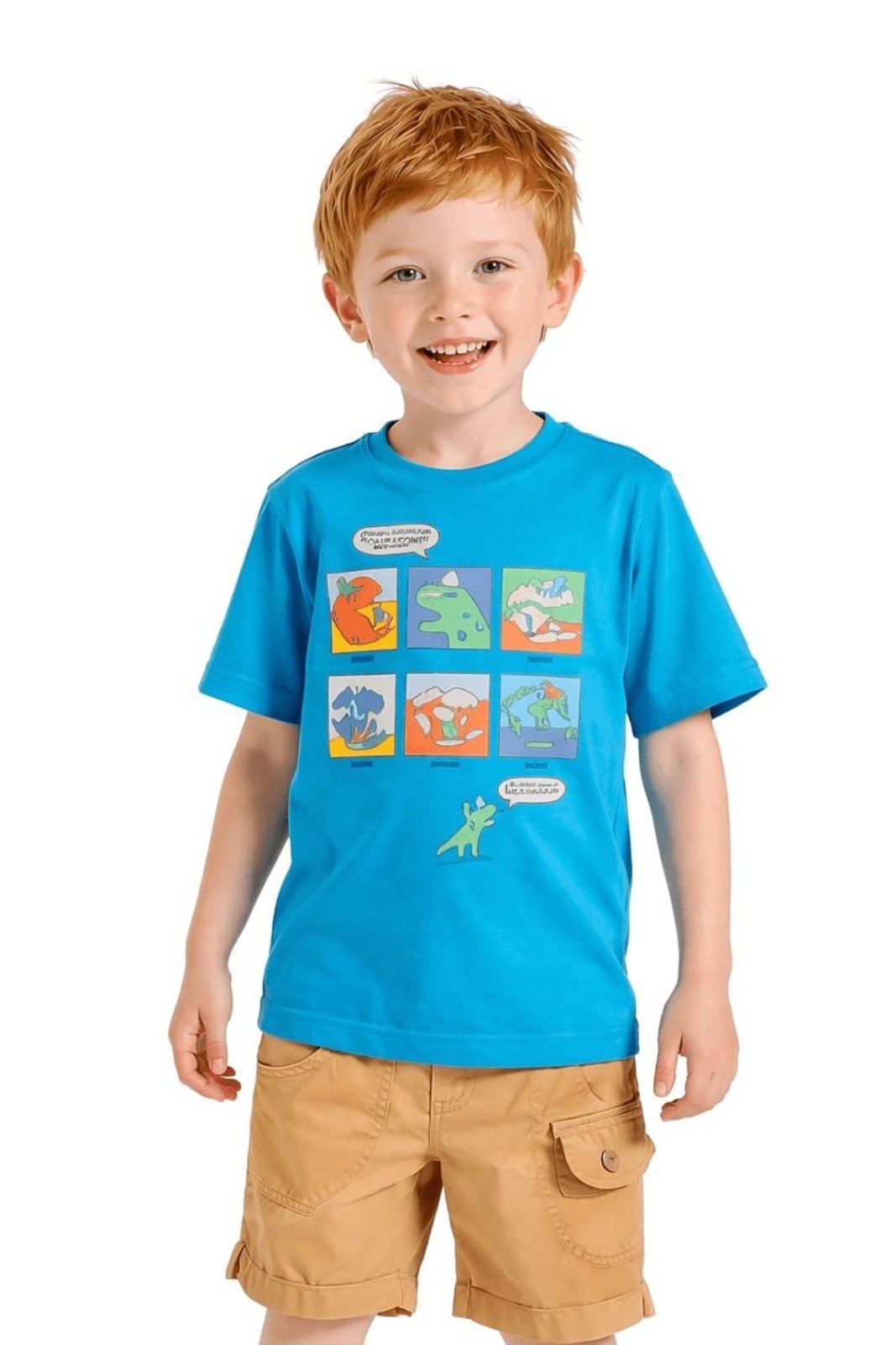 Infantil - Camiseta Menino Pangeia Alphabeto Azul Ceruleo Azul