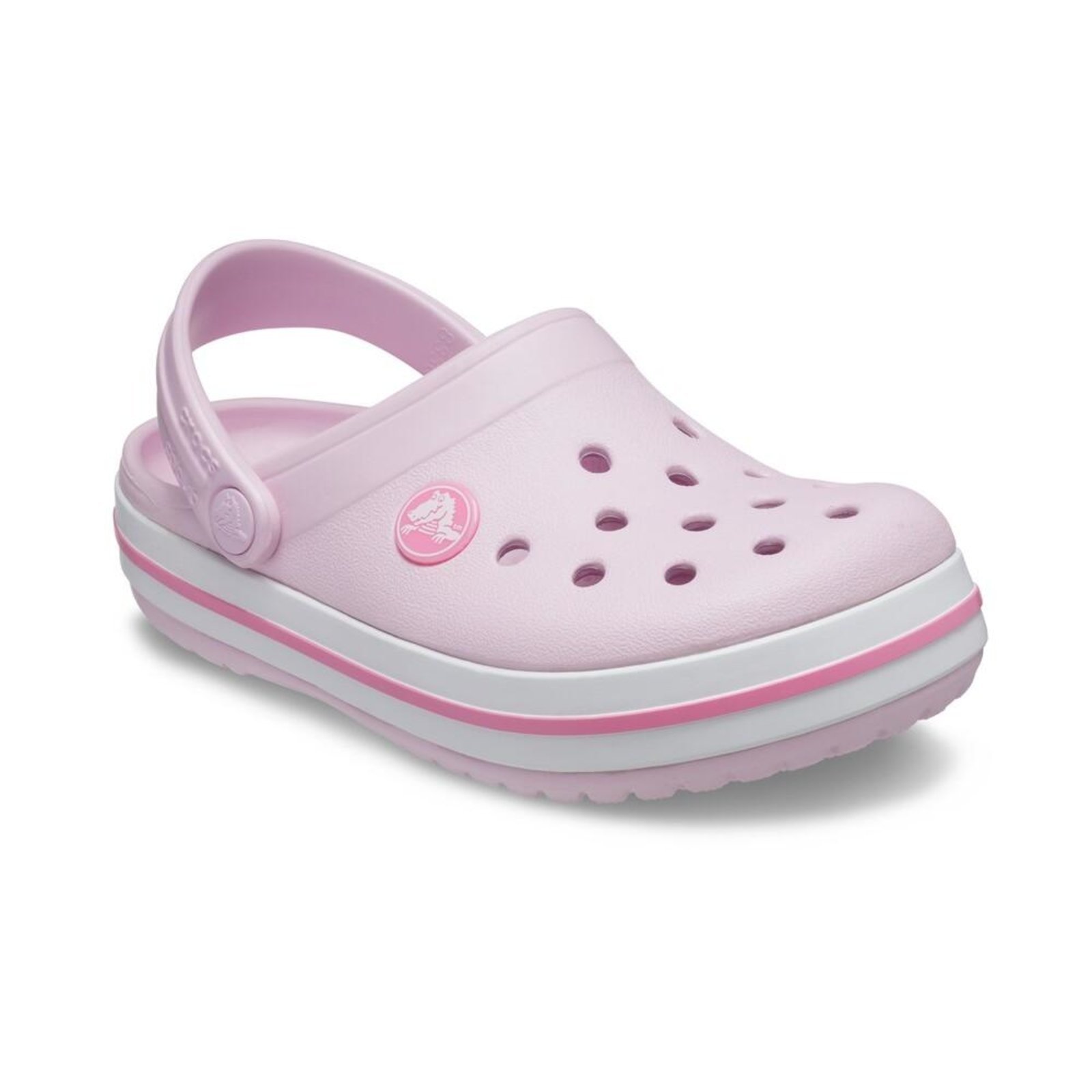 Vista 3 Infantil - Sandália Crocs Crocband Clog Ballerina Pink - 30 Rosa rosa pink Crocs rosa pink