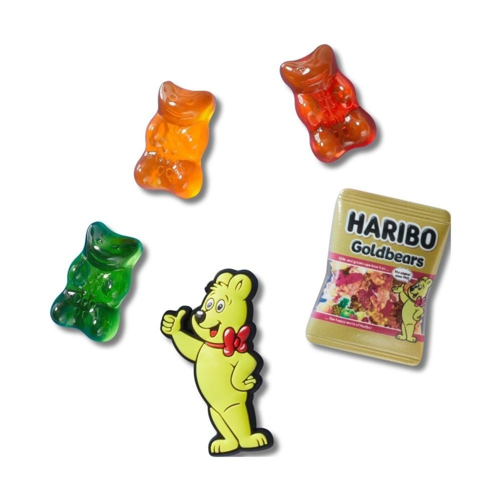 Vista 2 Infantil - Jibbitz™ Haribo Pack com 5 Peças Crocs branco