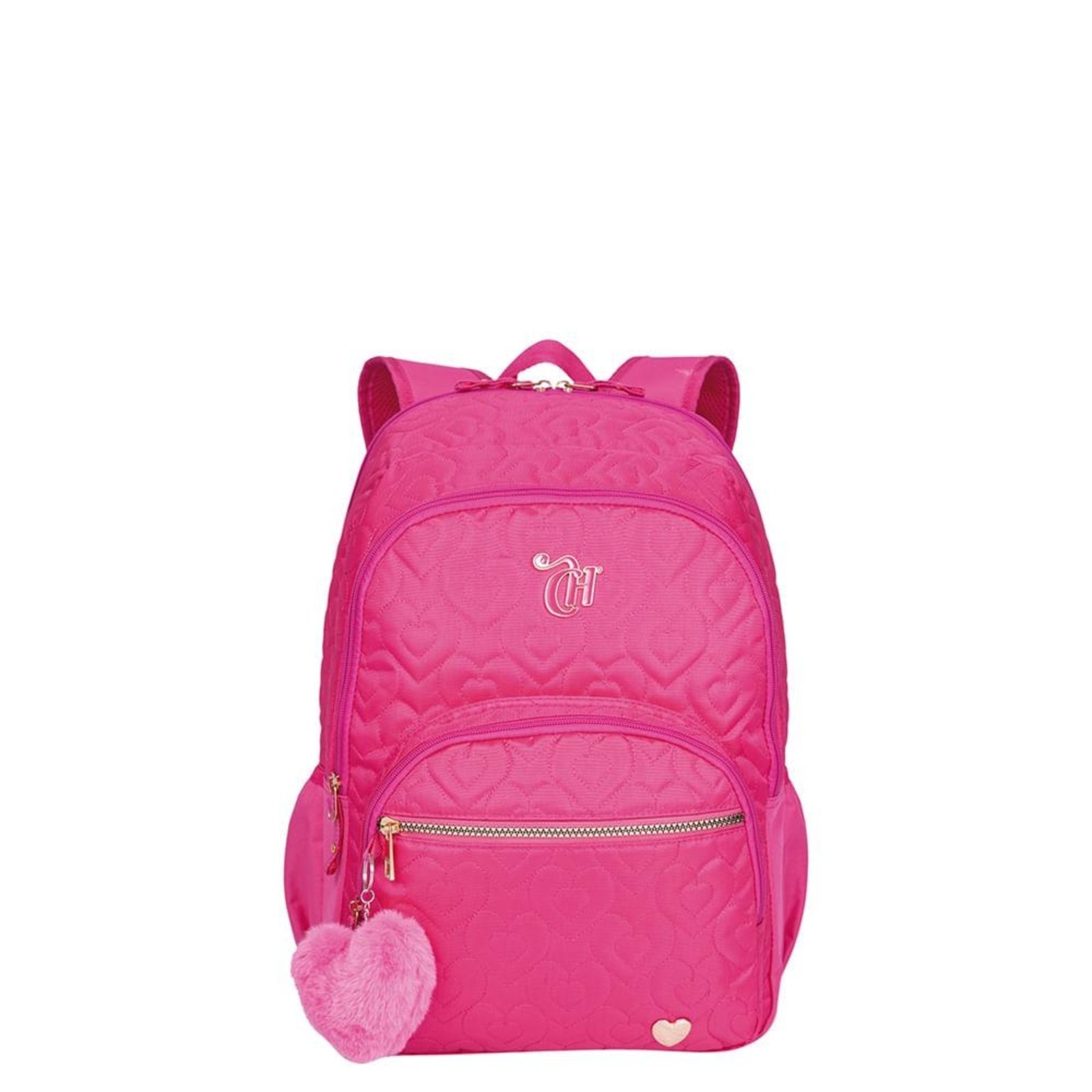 Infantil – Mochila Grande 2 Compartimentos Capricho Crush Rosa Rosa