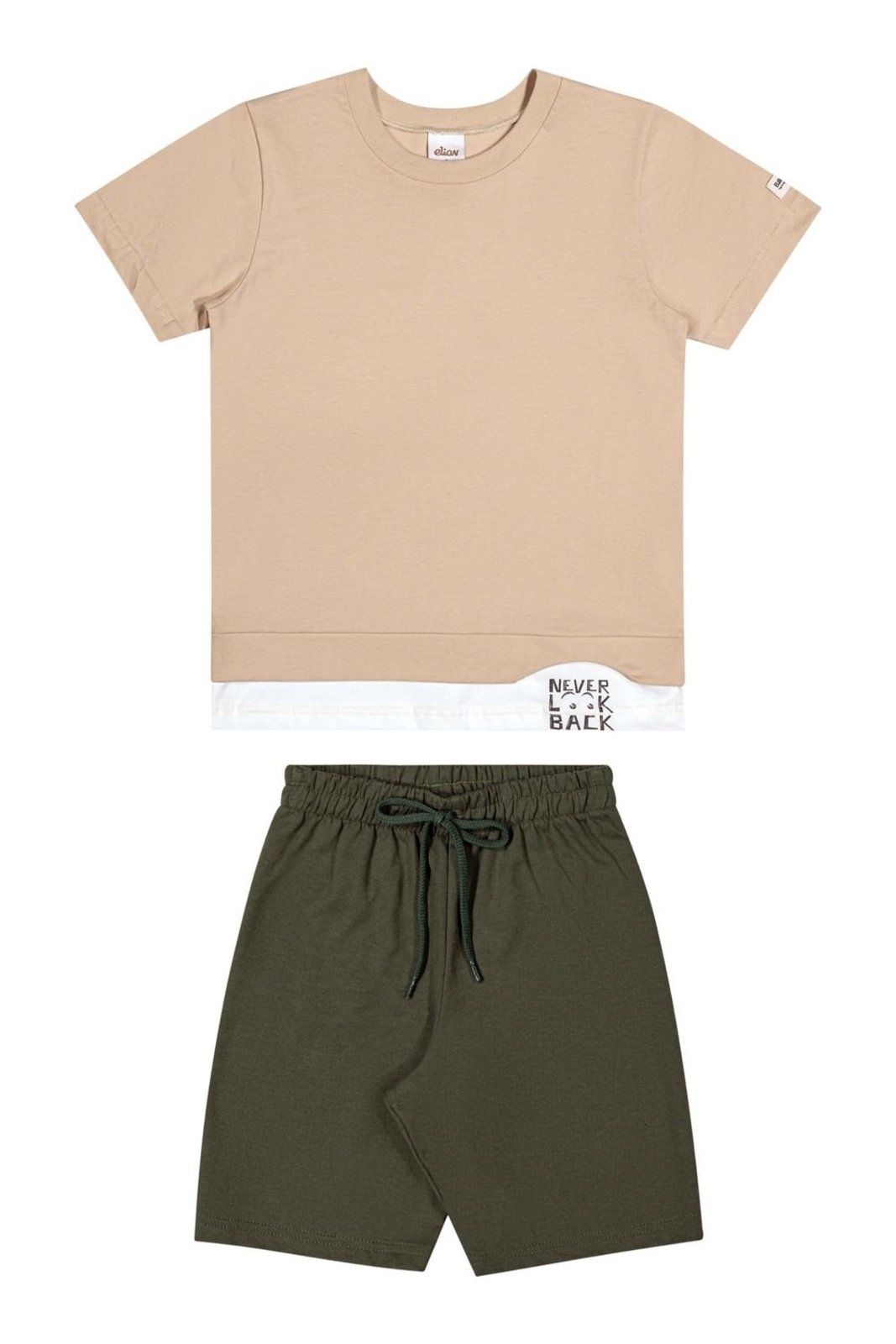 Infantil – Conjunto Menino Urbano Bicolor Elian Bege
