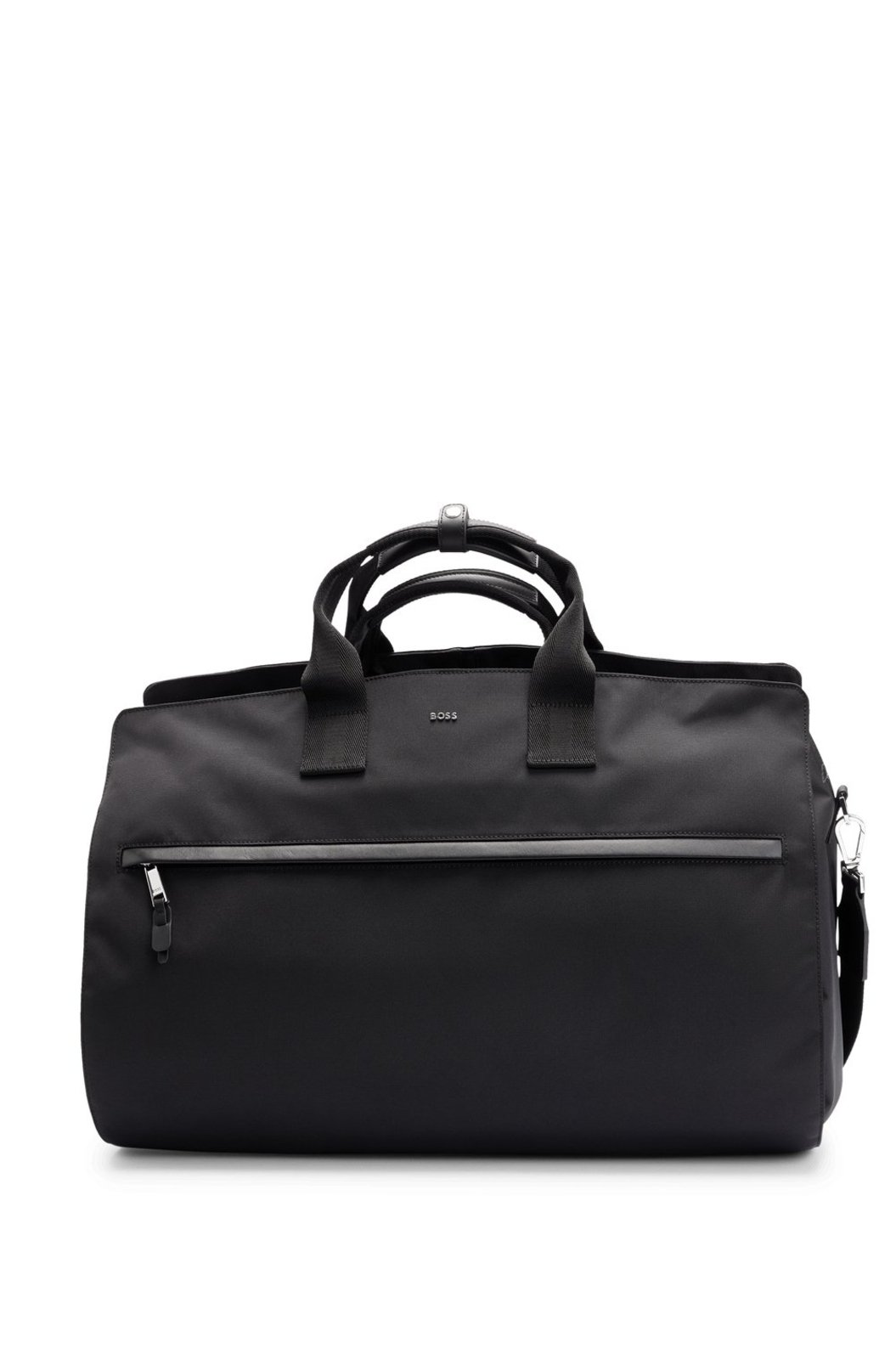 Saco De Roupa Com Alça Superior E Alça De Ombro Preto - ÚNICO