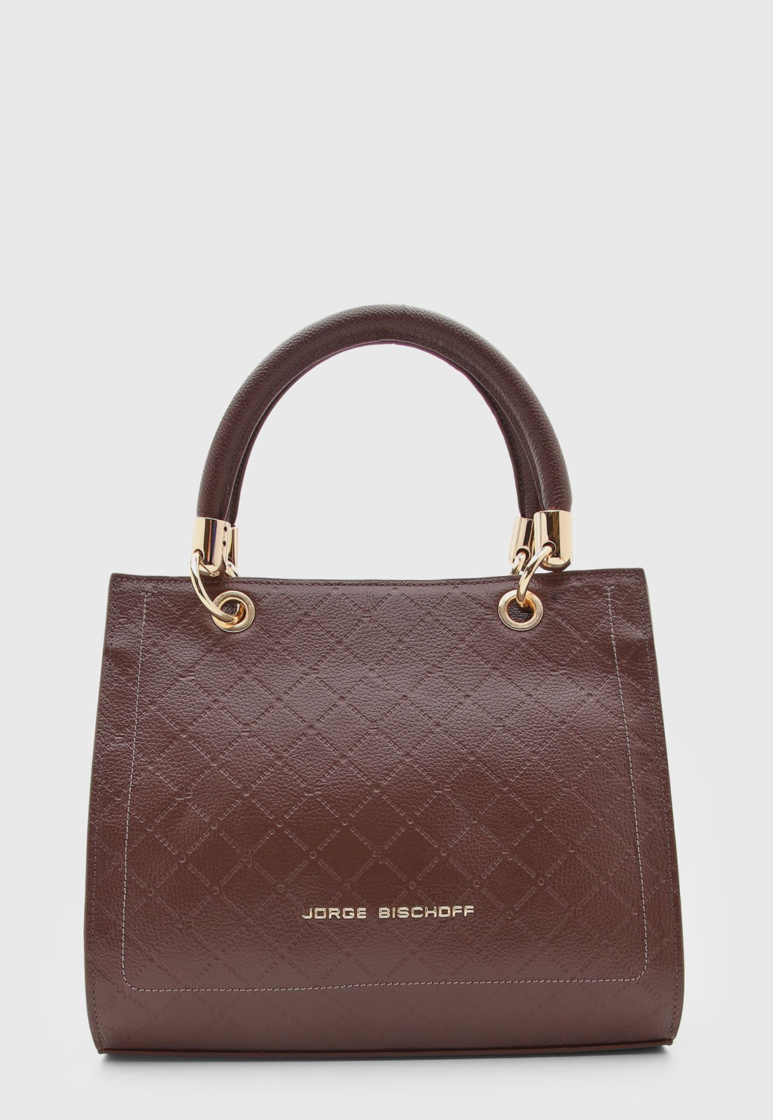 Bolsa Feminina Jorge Bischoff Couro Marrom