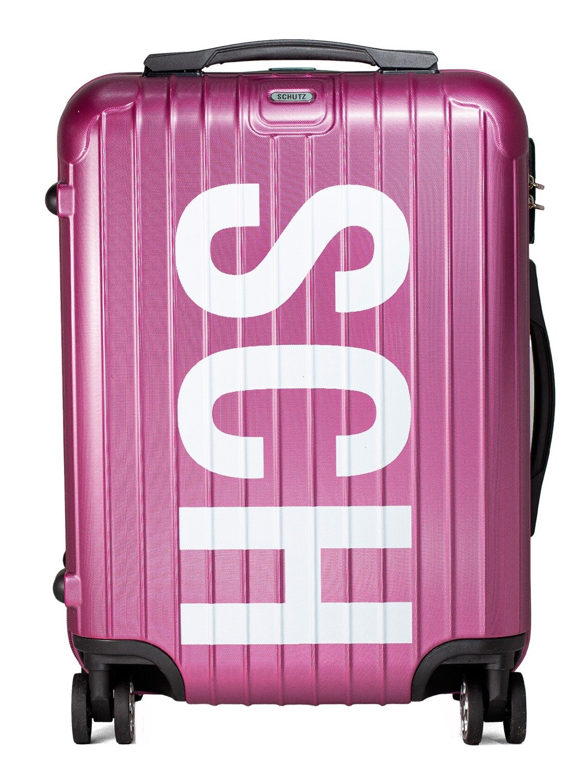Mala de Viagem Schutz Air Bordo Com Cadeado Rodinhas Violet Dots