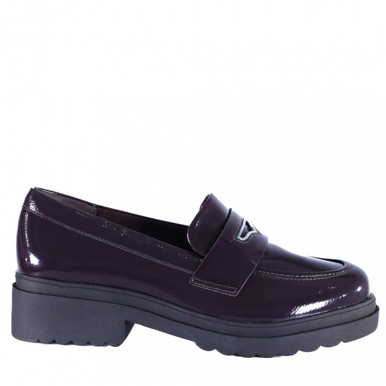 Mocassim Feminino Via Marte 246-005 Via Marte Bordô