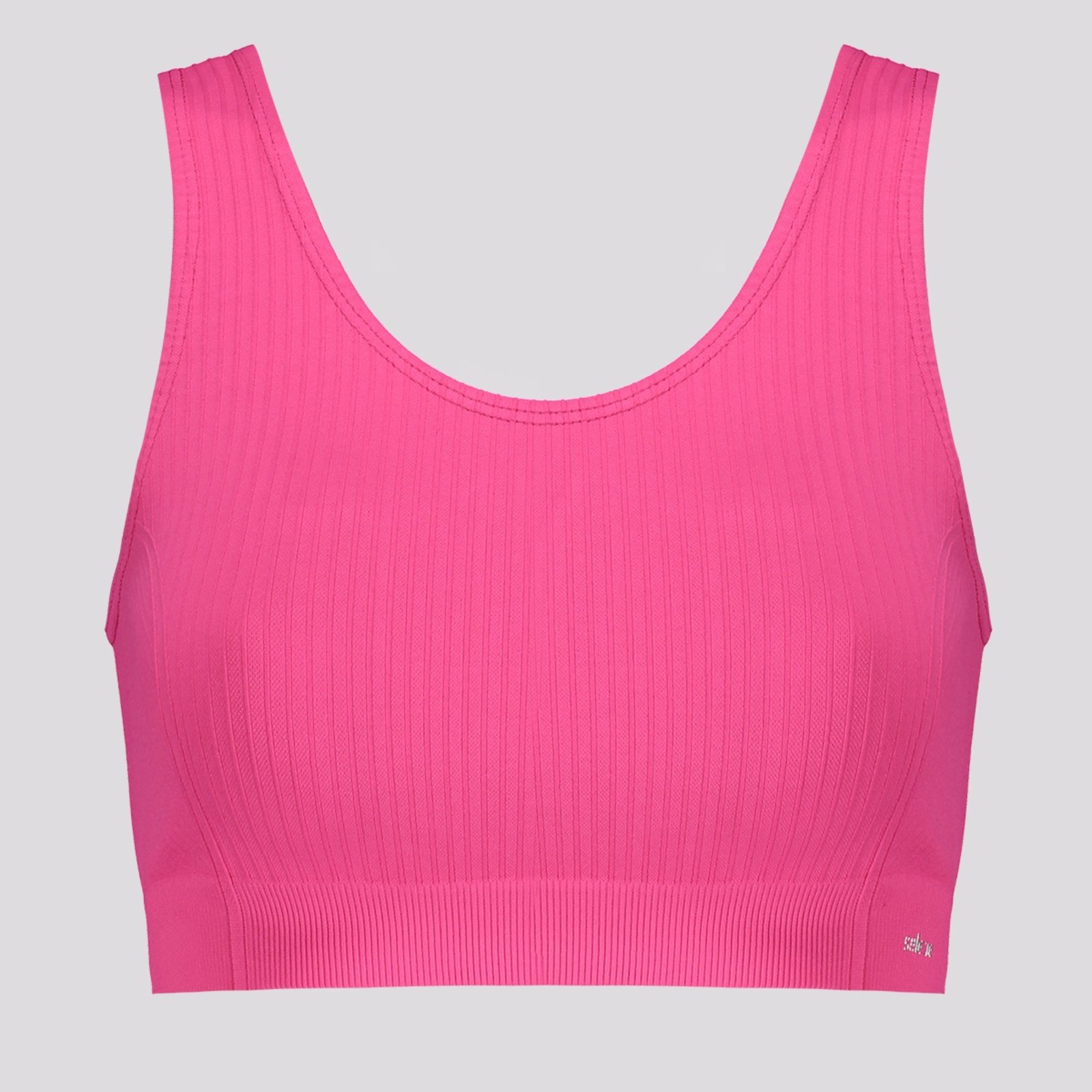 Top Canelado Selene Sem Costura Feminino Pink