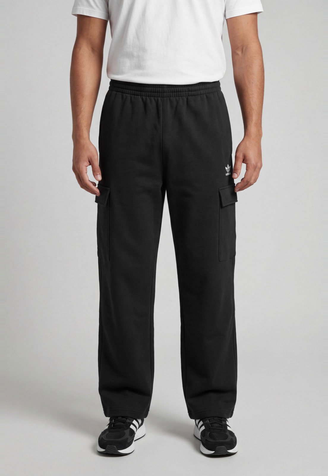 Calça Masculina adidas Originals Cintura Média Algodão Preta