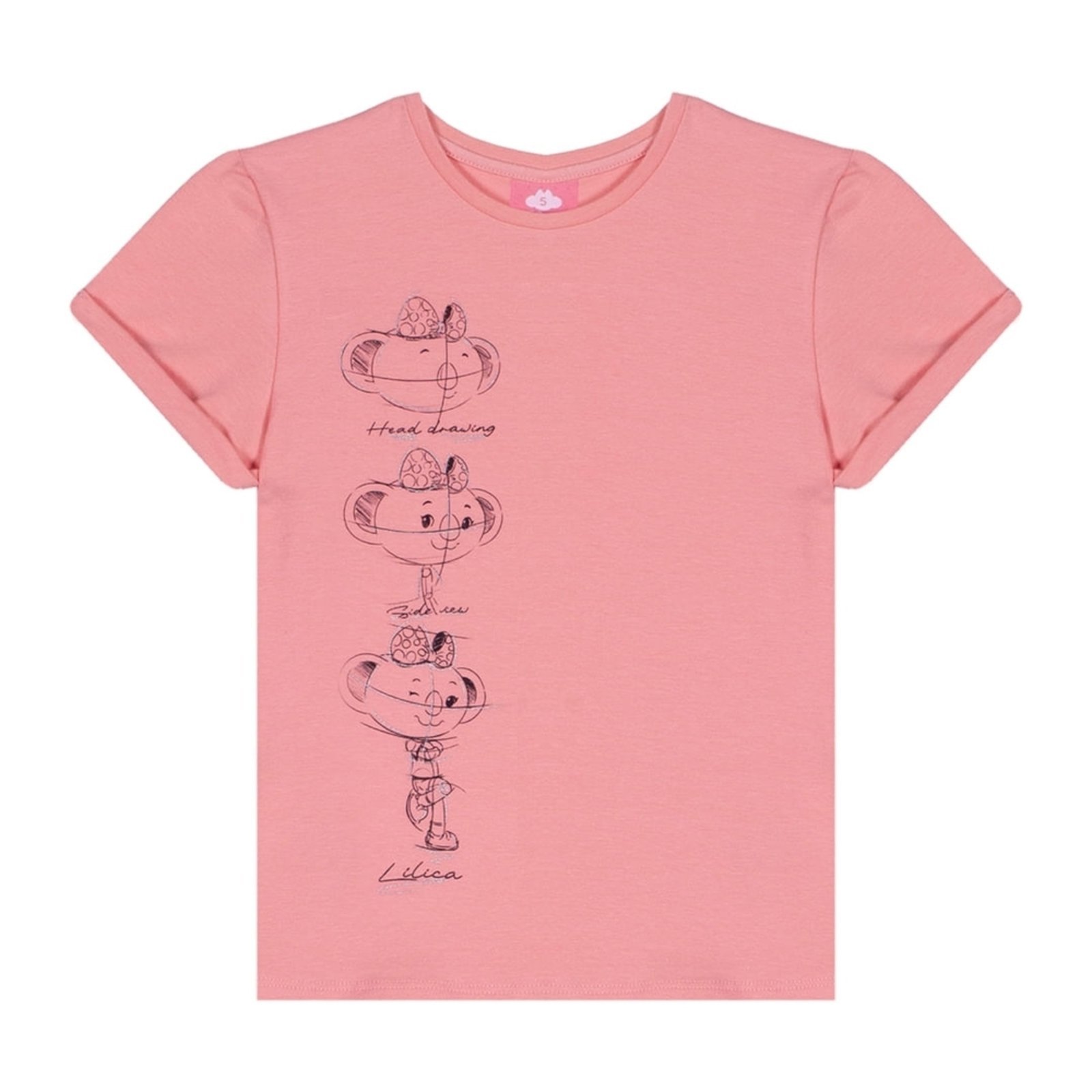 Infantil - Blusa Manga Curta Feminina Lilica Ripilica