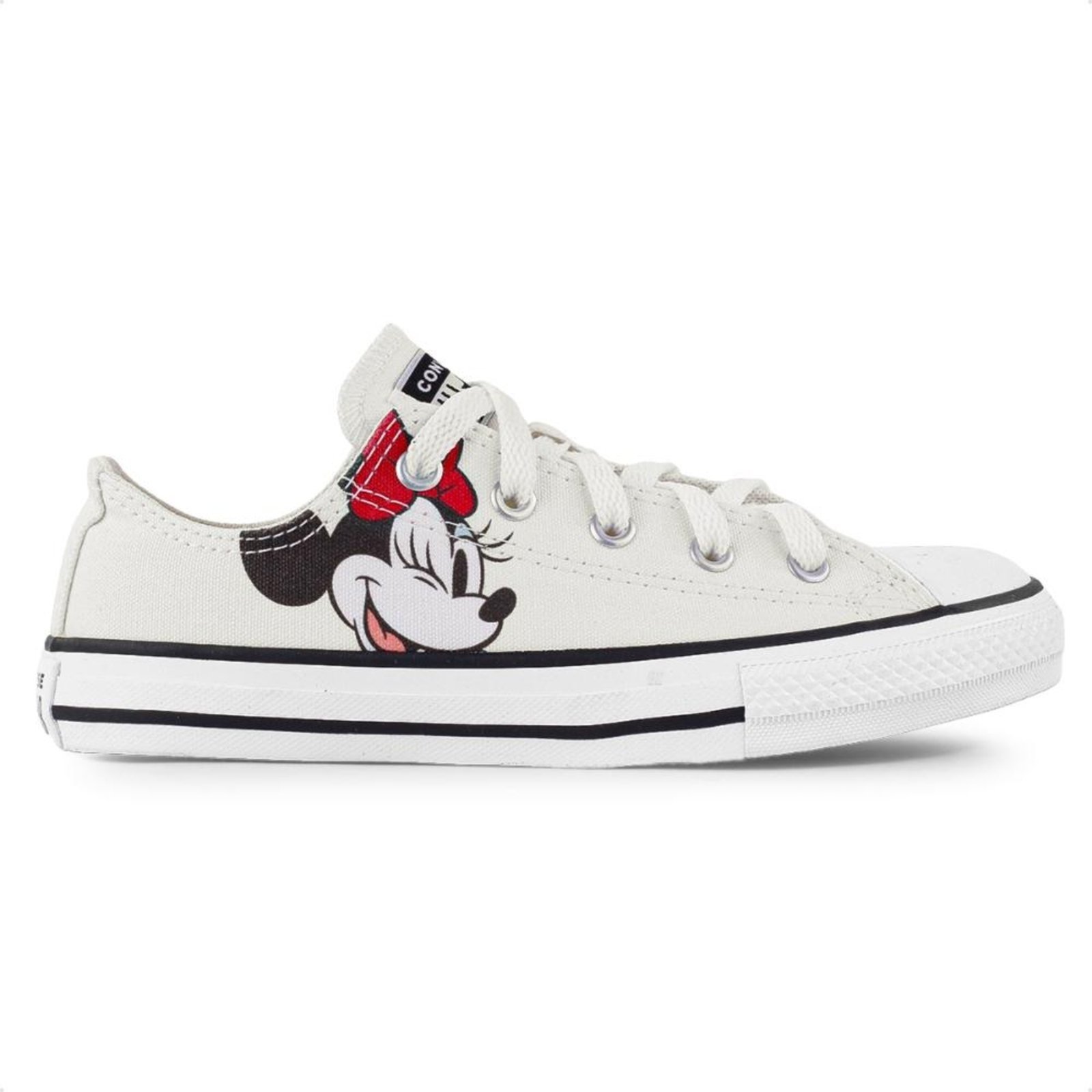 Infantil - Tênis Converse All Star Chuck Taylor Minnie Juvenil Off-white