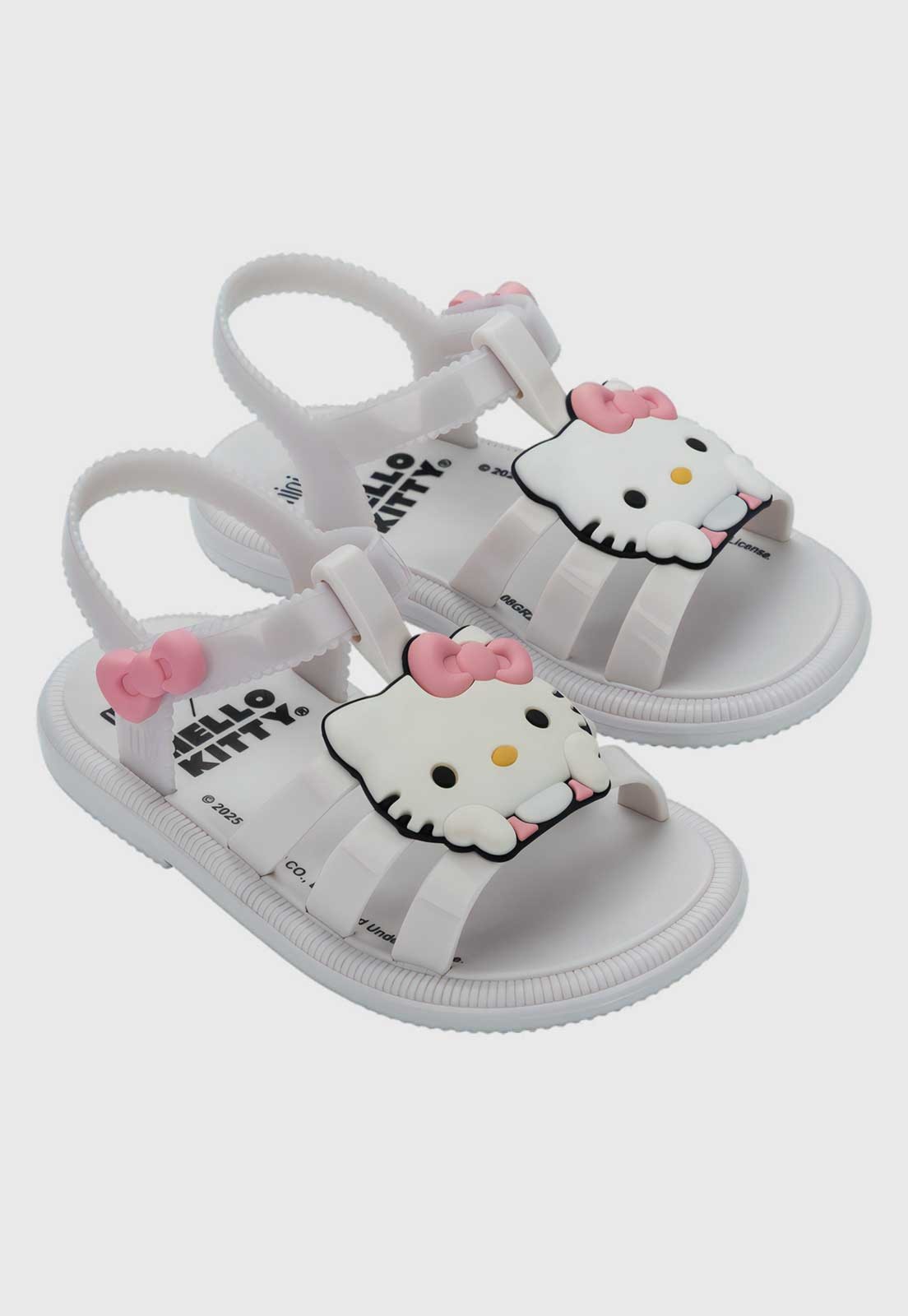 Infantil – Sandália Mini Melissa Hip Hello Kitty Branca