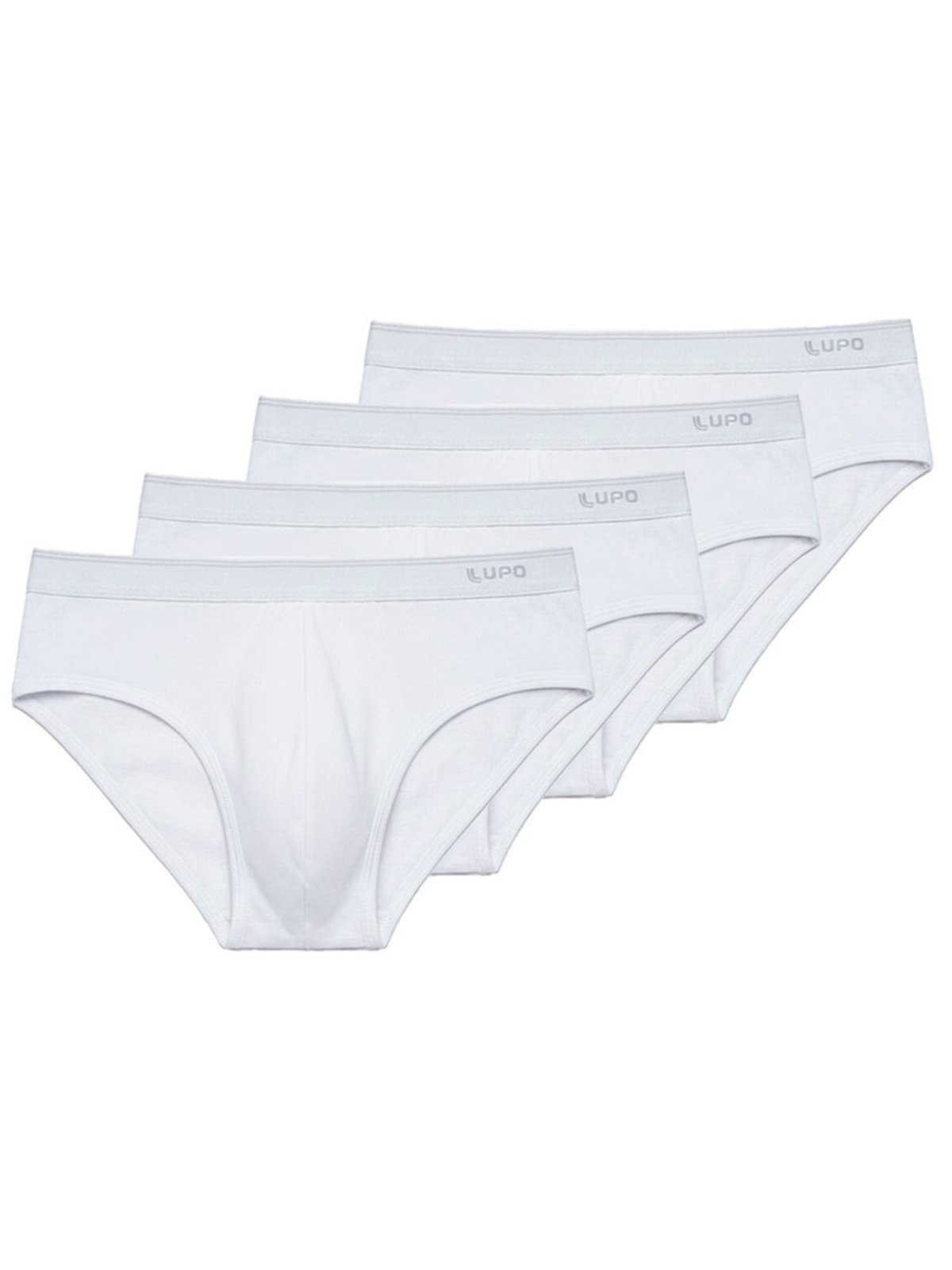 Kit com 4 Cuecas Slip Lupo 485-003