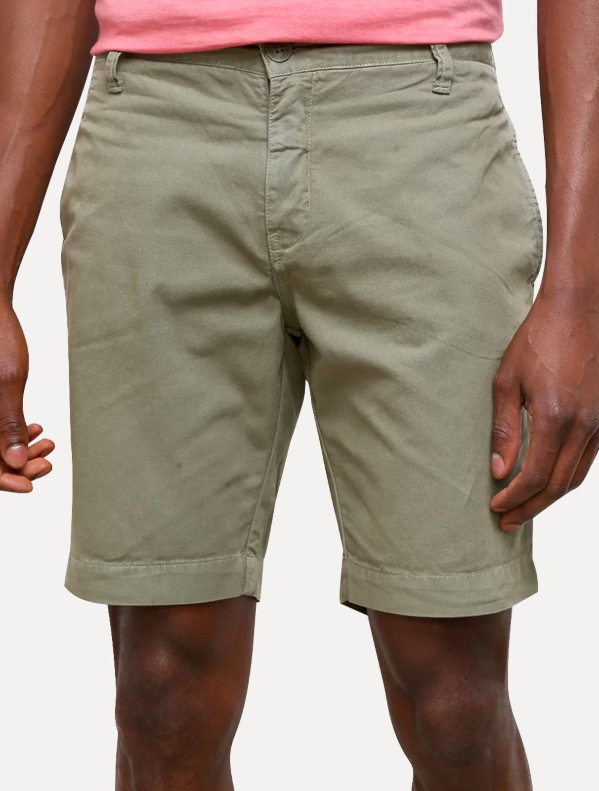Bermuda Calvin Klein Jeans Masculina Sarja CKJ RE Issue Cáqui