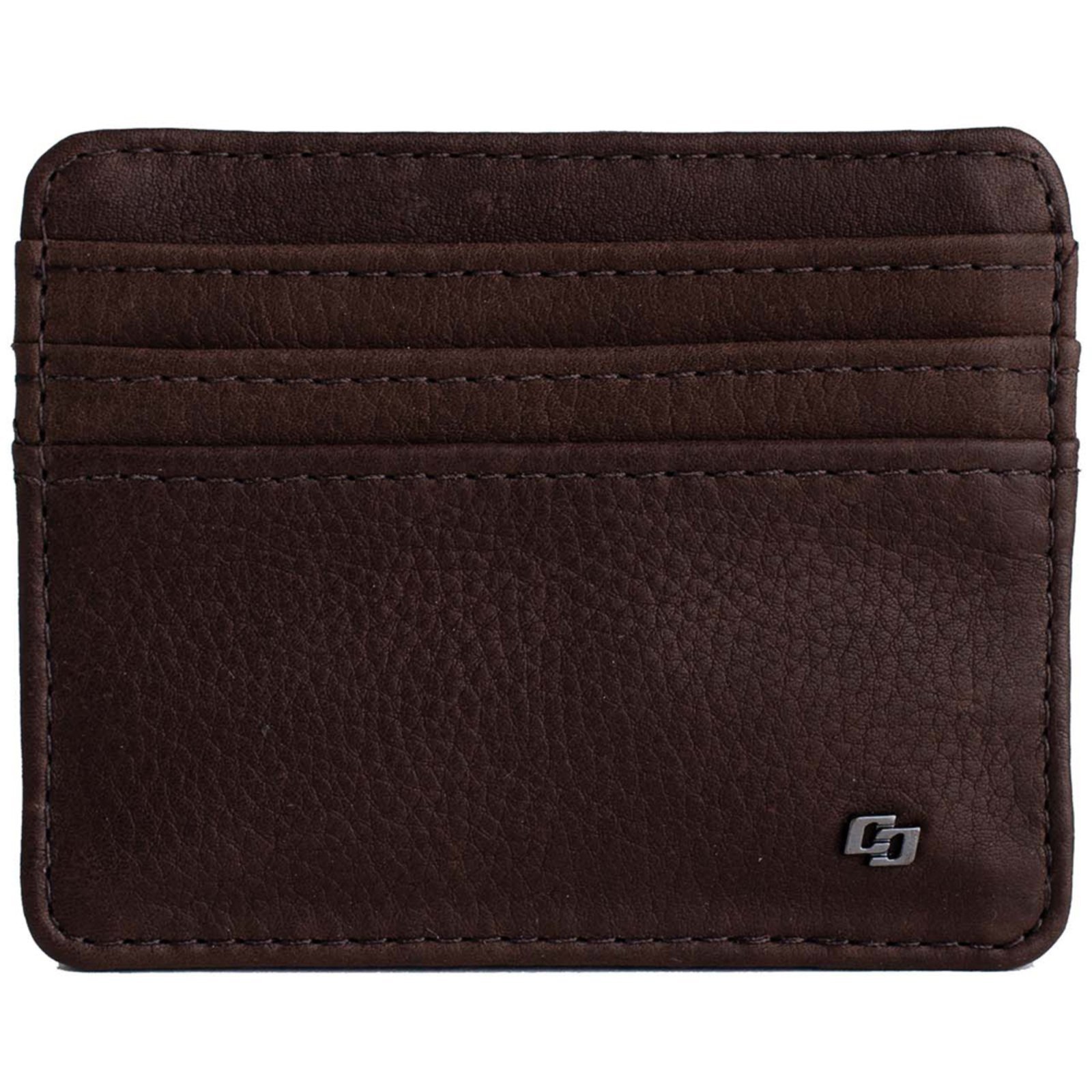 Vista 2 Porta Cartão Couro Colcci Placa Masculino marrom Colcci marrom
