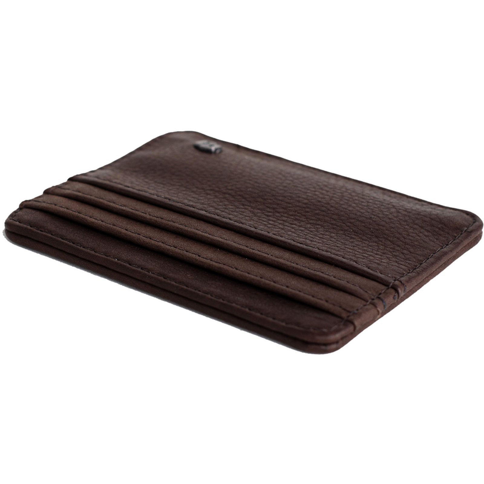 Vista 3 Porta Cartão Couro Colcci Placa Masculino marrom Colcci marrom