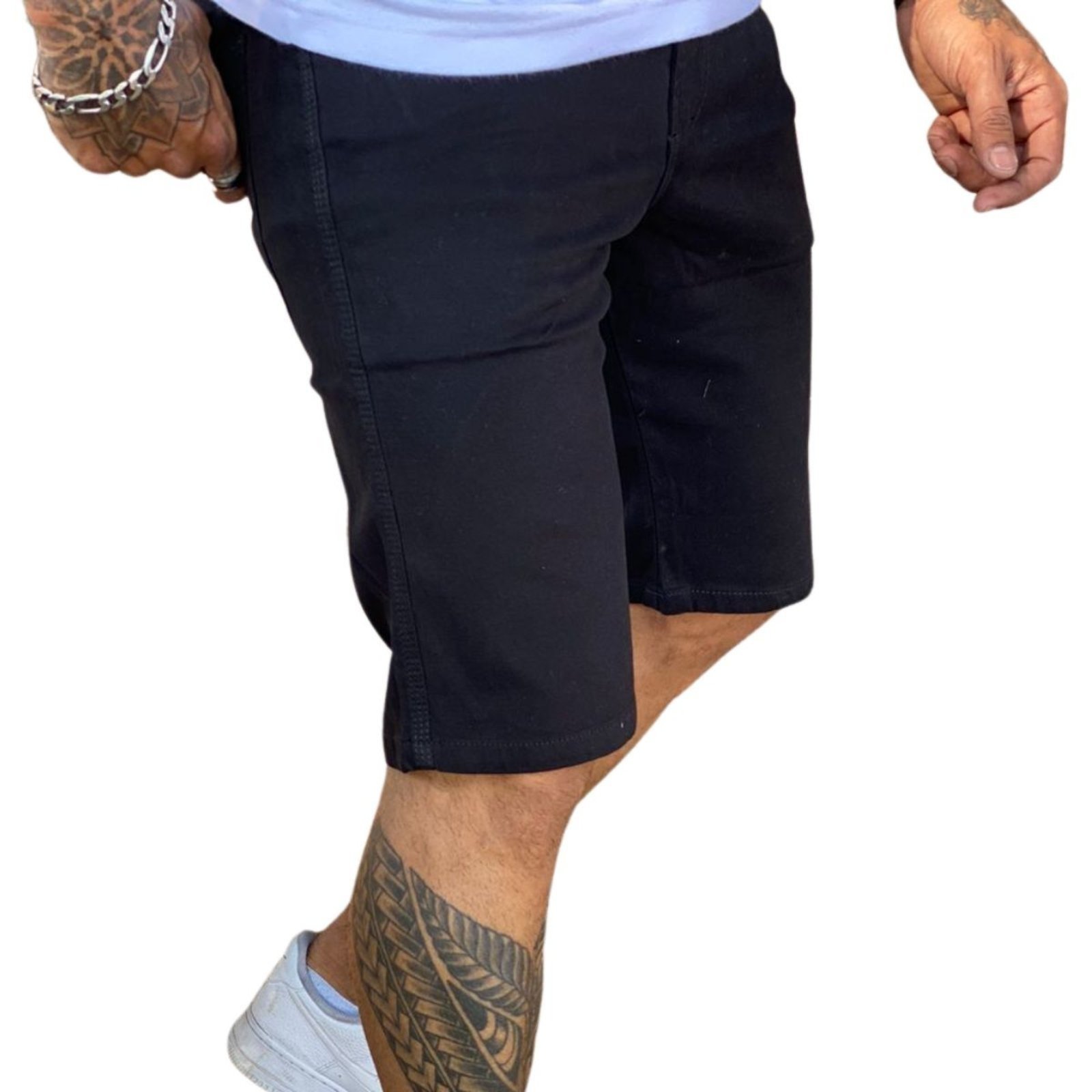Bermuda Masculina Sarja Básica Alleppo Jeans
