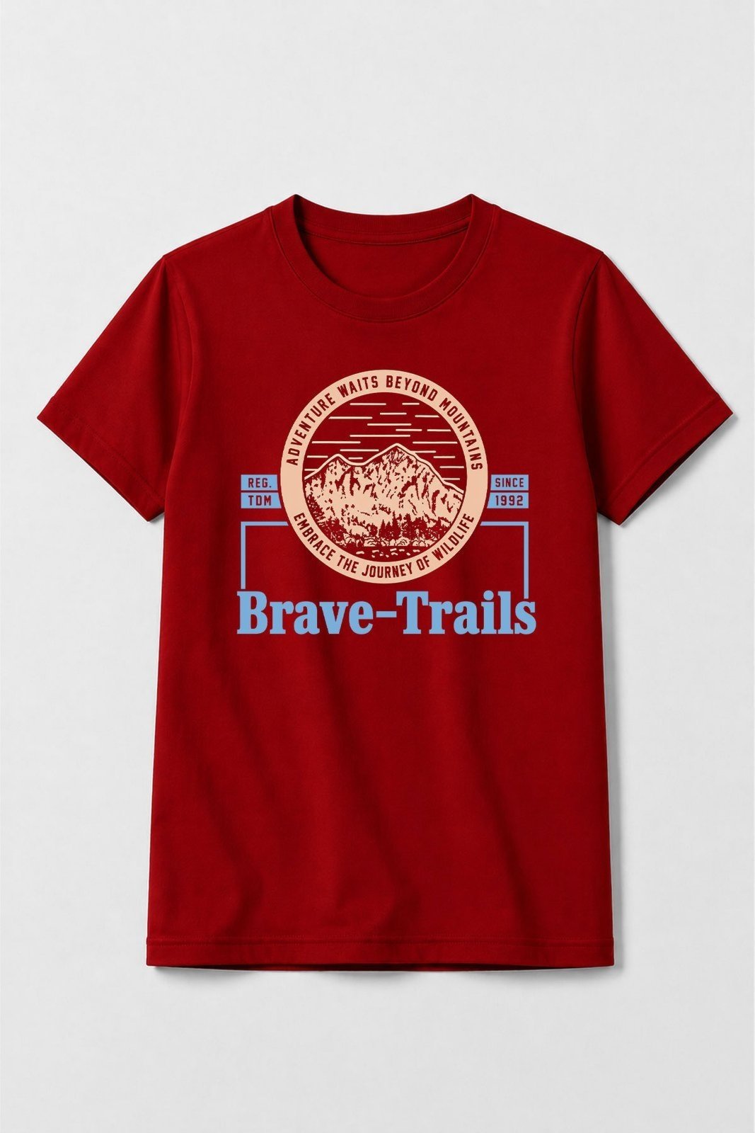 Infantil - Camiseta Masculina Algodão Brave Trails Vermelho - Babei no Look