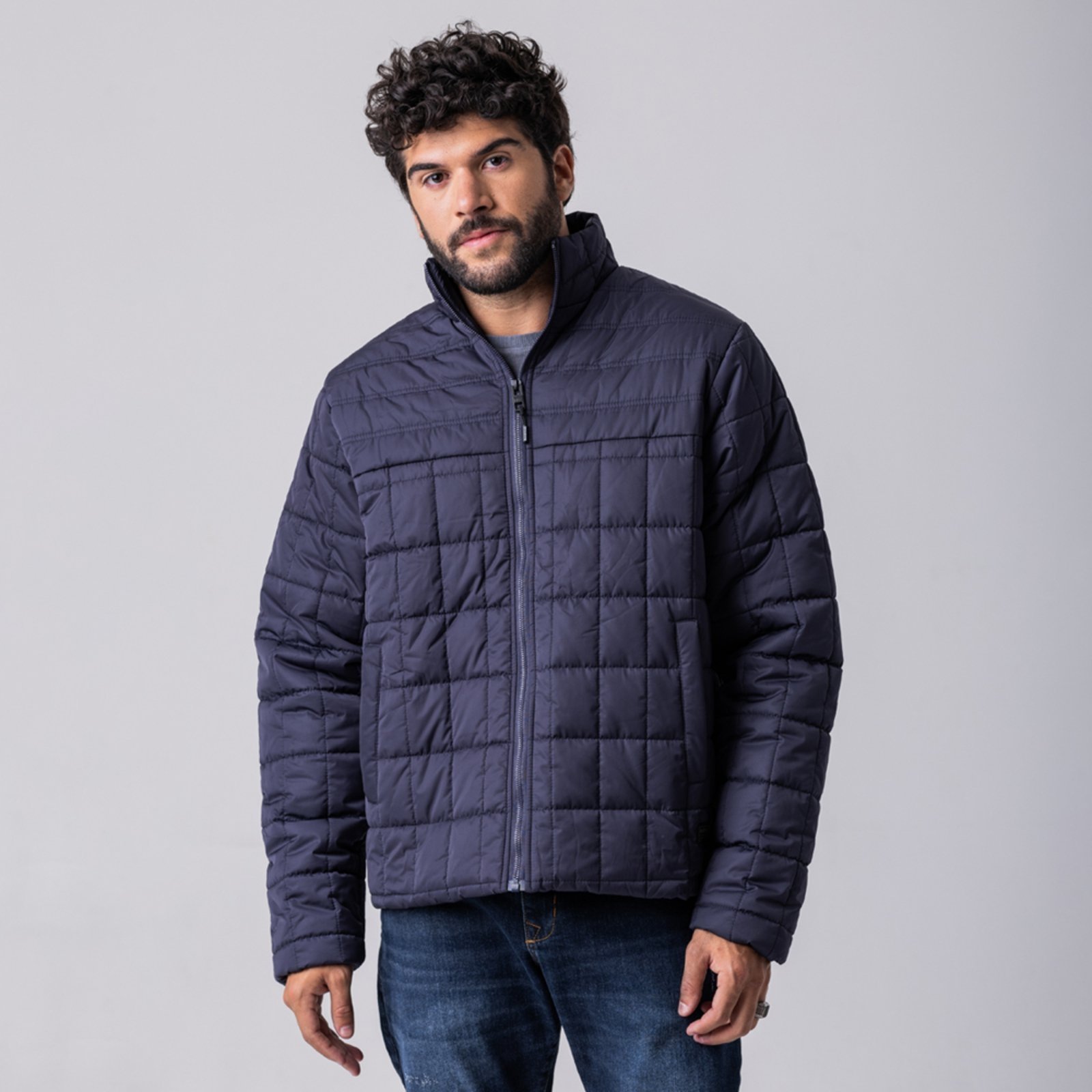 Jaqueta Puffer Masculina Rock e Soda Marinho