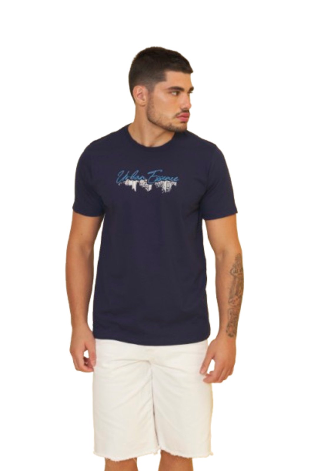 Camiseta Masculina Urban Essence Manga Curta — foto 2