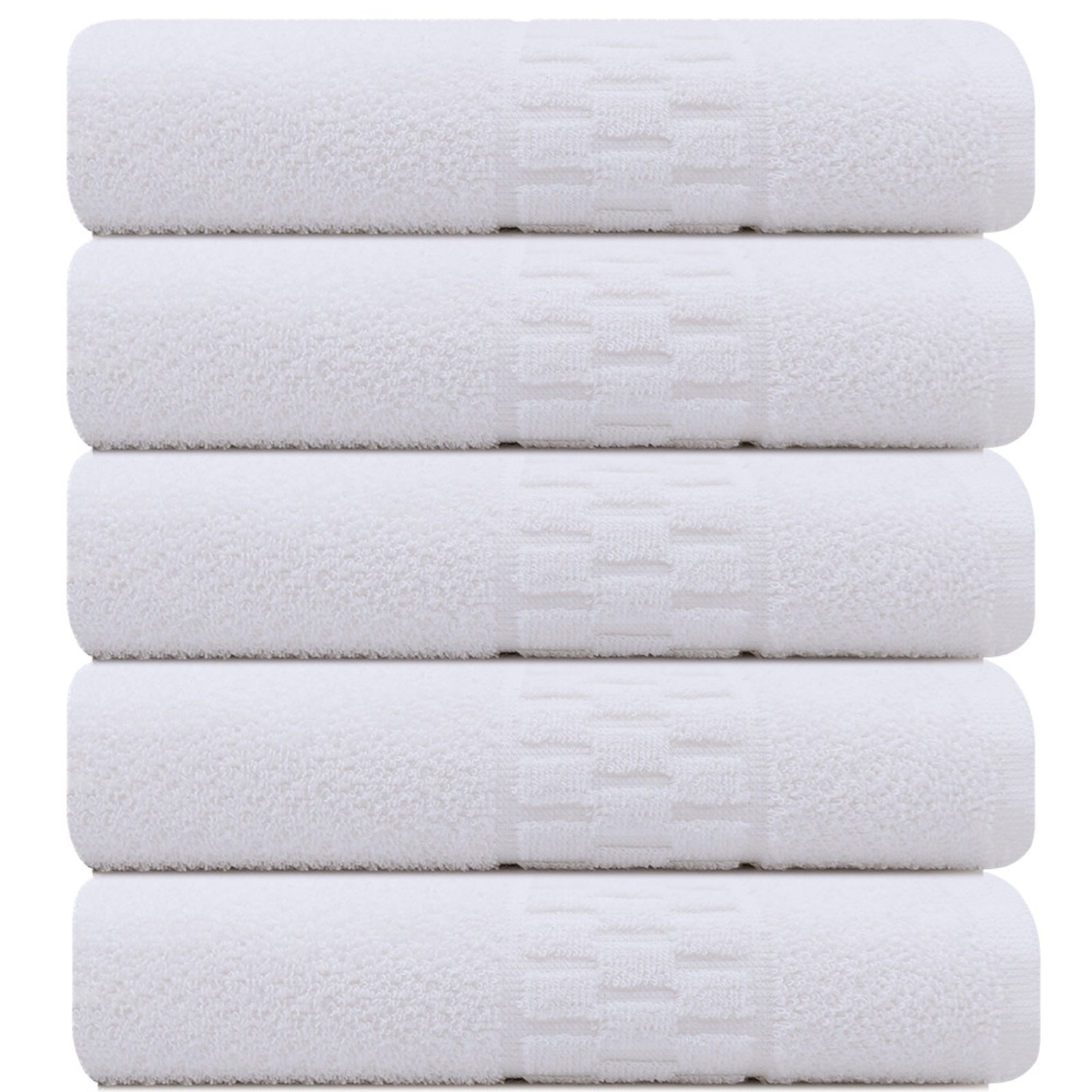Kit 5 Toalhas Rosto para Salão de Beleza SPA Hotel Academia 48x80cm Emcompre