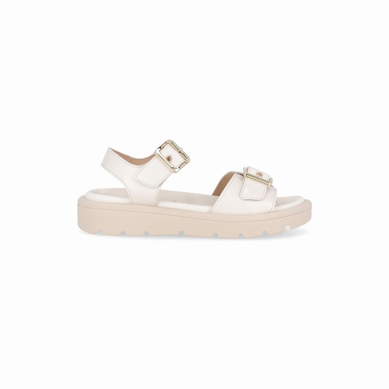 Vista 2 Sandália Gabriela Anabela Baixo Off White Piccadilly branco white Piccadilly branco white