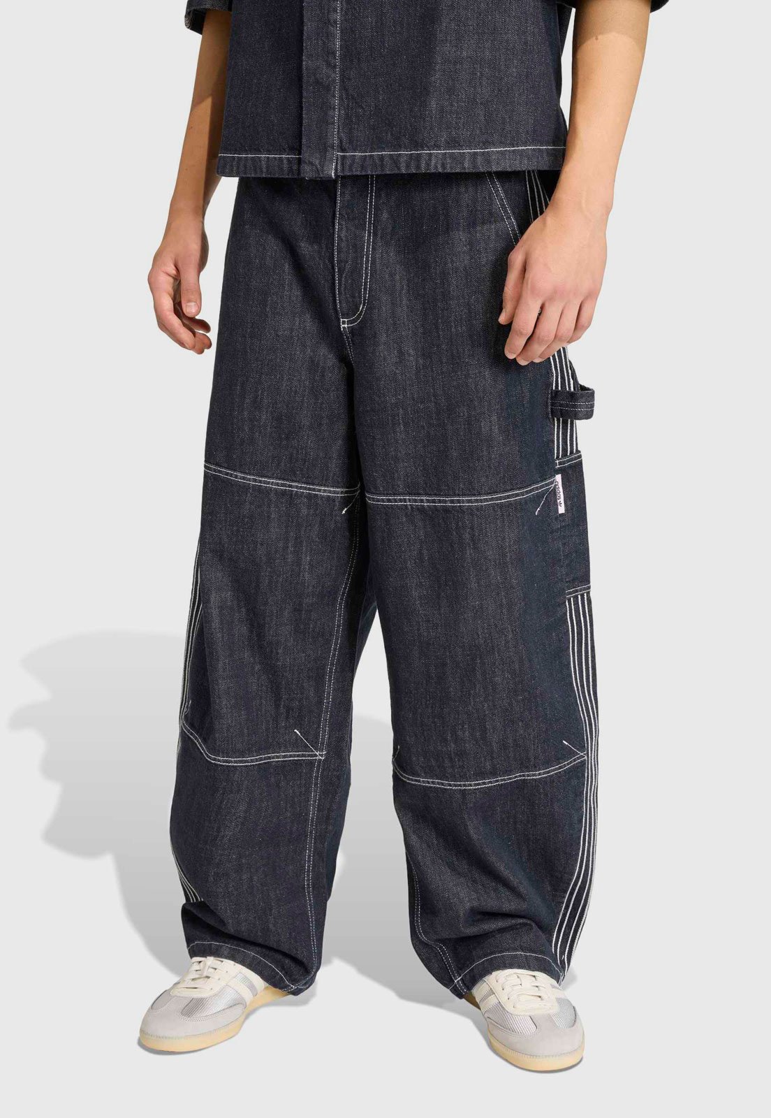 Calça Jeans Masculina Originals Cintura Média Algodão Azul Escruro