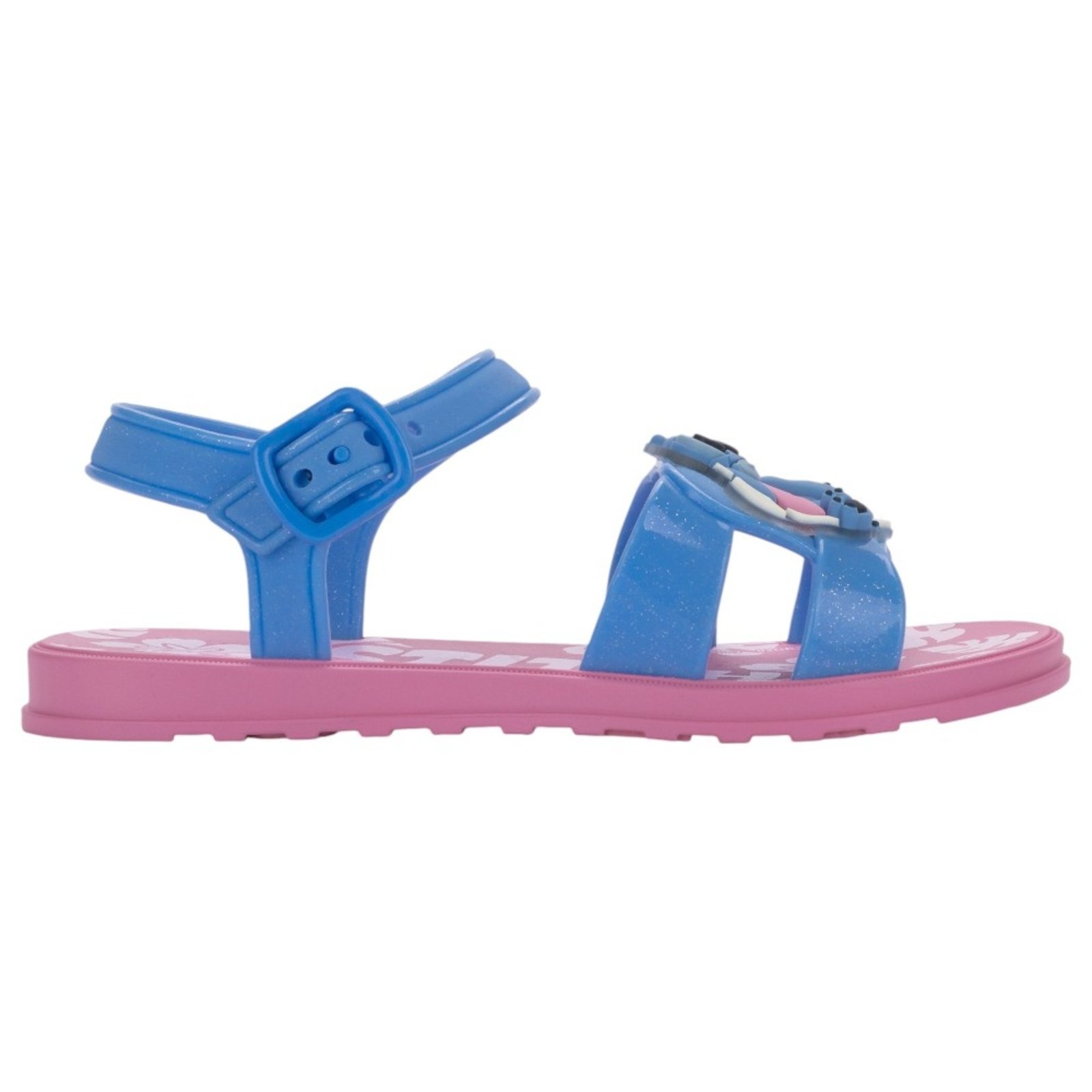 Vista 2 Infantil - Sandália Stitch Pet Shop 23321 Azul Grendene rosa Grendene rosa