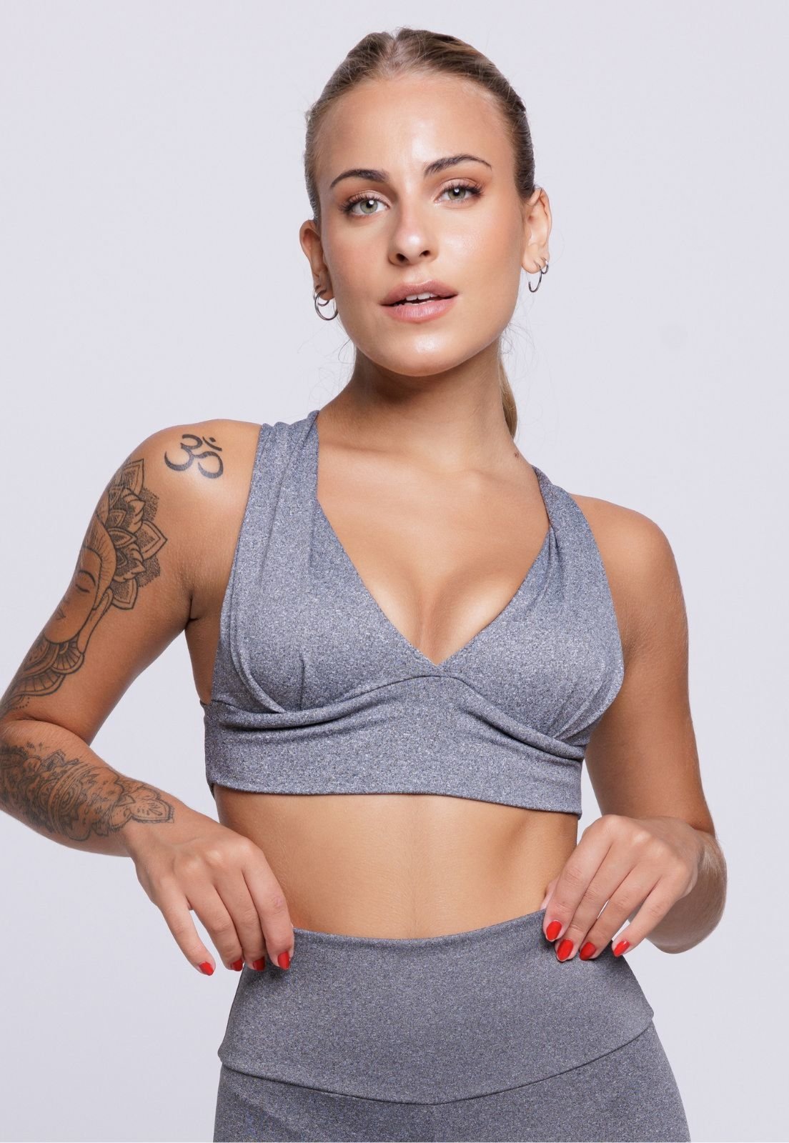 Top Serra e Mar Modas Fitness Bojo Vick Cinza