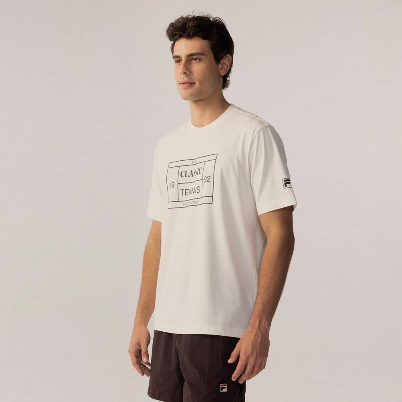 Camiseta Fila Comfort Tennis Union Classics Masculina Incolor