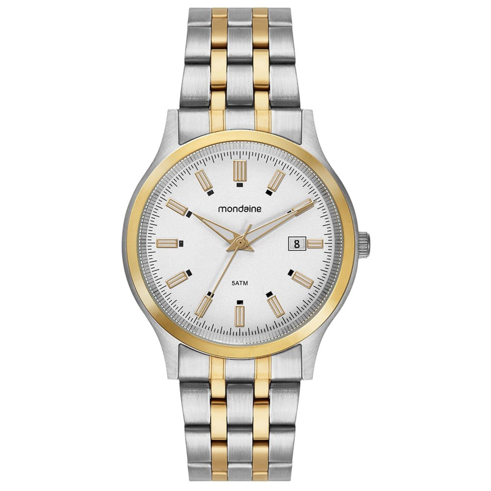 Relógio Mondaine Masculino Analógico Com Calendário Bicolor Mondaine
