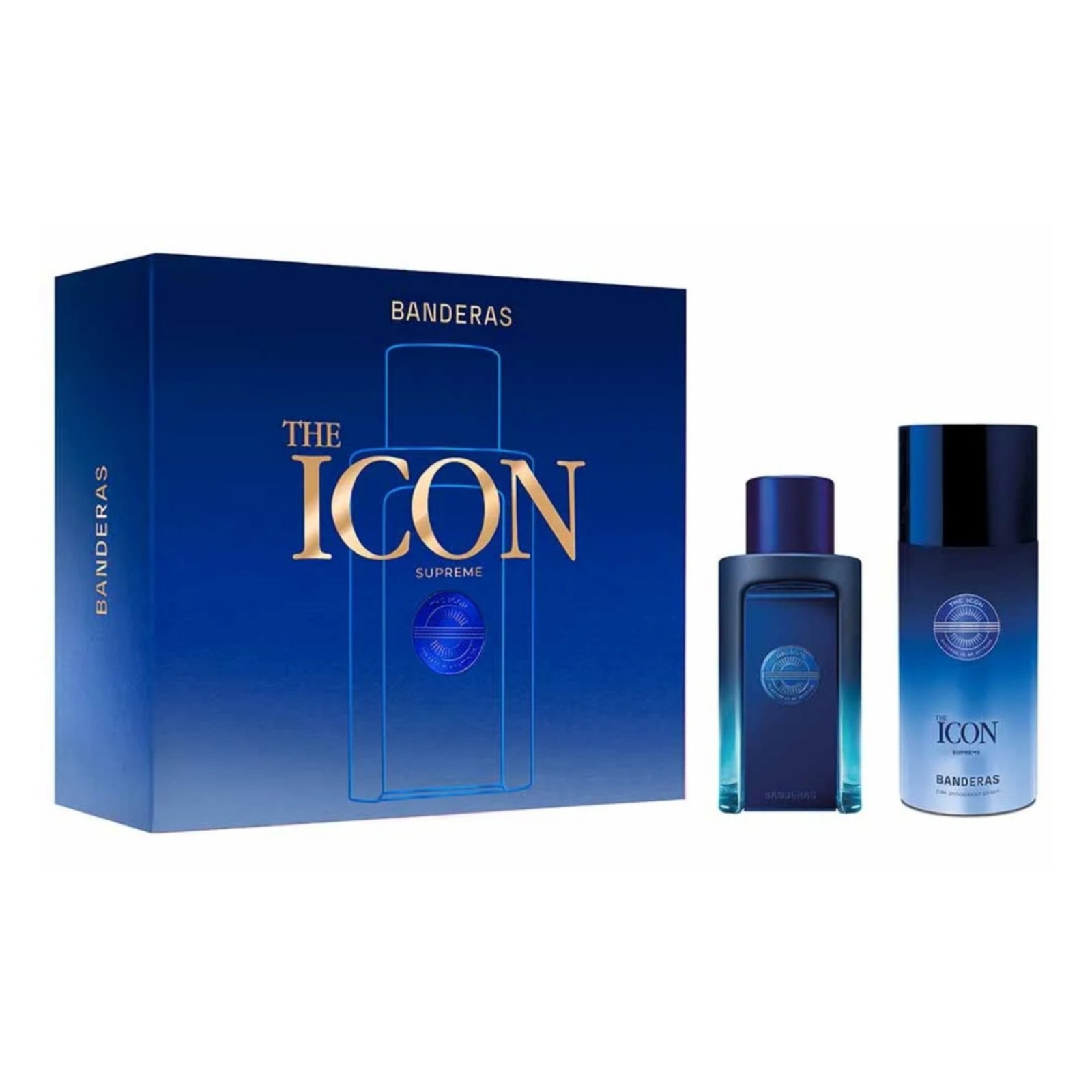 Kit Perfume Masculino The Icon Supreme de Banderas EDP 100ml + Deocolônia 150ml