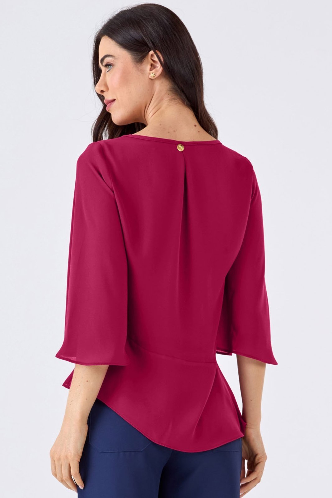 Blusa PKS Assimétrica Magenta