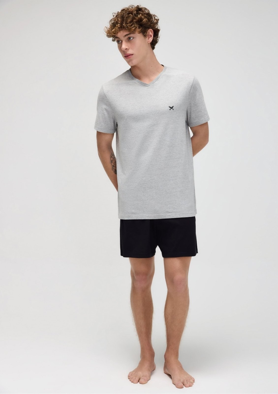 Pijama Masculino Curto Em Malha Hering