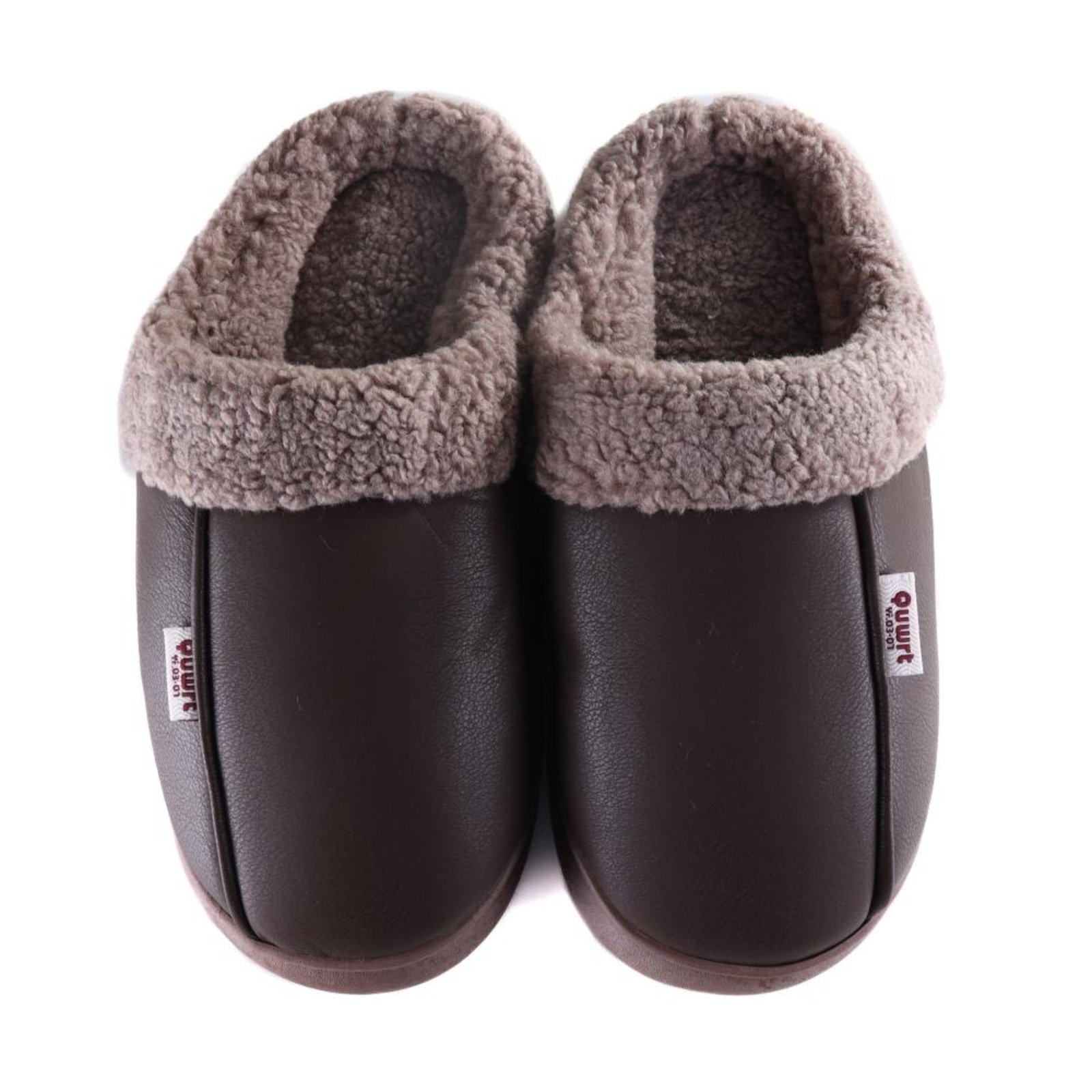 Pantufa Masculina Forrada Zariff 200638 Cafe Incolor