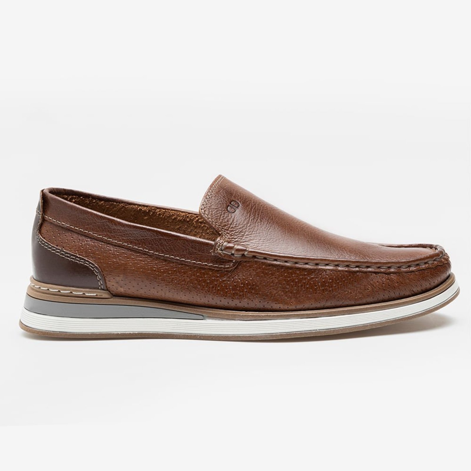 Mocassim Democrata Casual Conhaque
