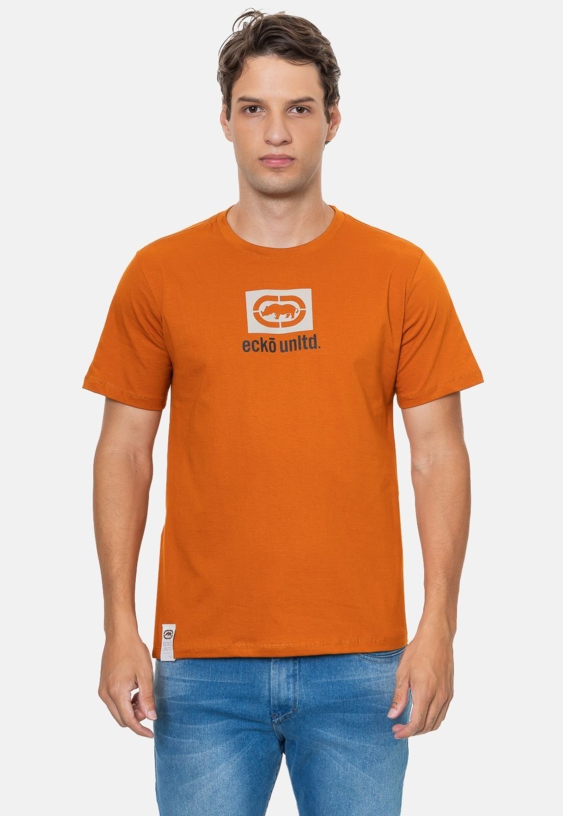 Camiseta Ecko Estampada Bege