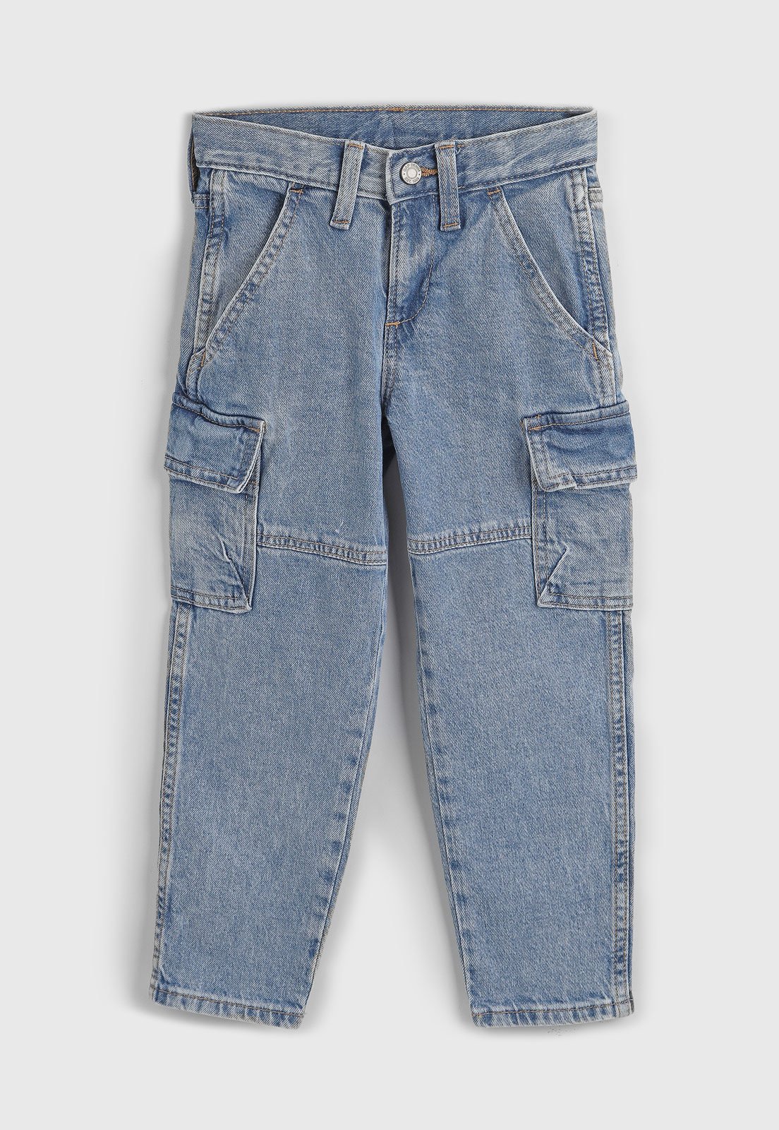 Calça Jeans GAP Cargo Azul Clara