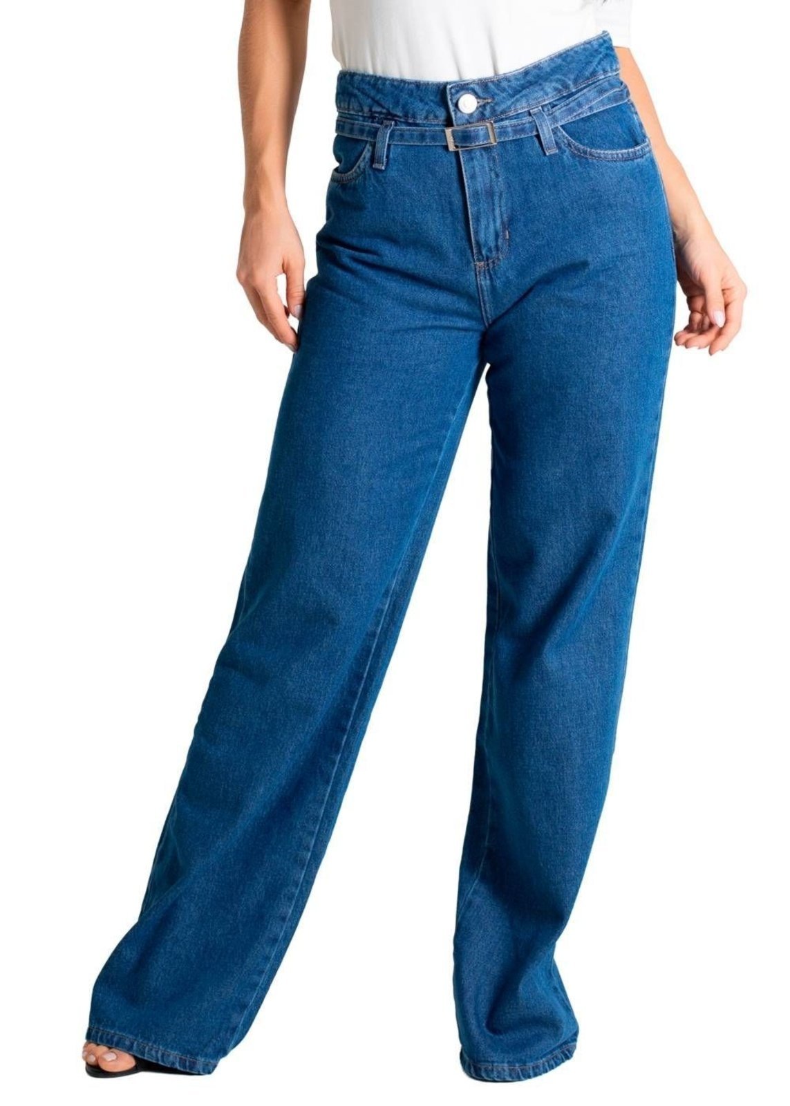 Calça Jeans Sawary Wide Leg – 280186 – Azul – Sawary